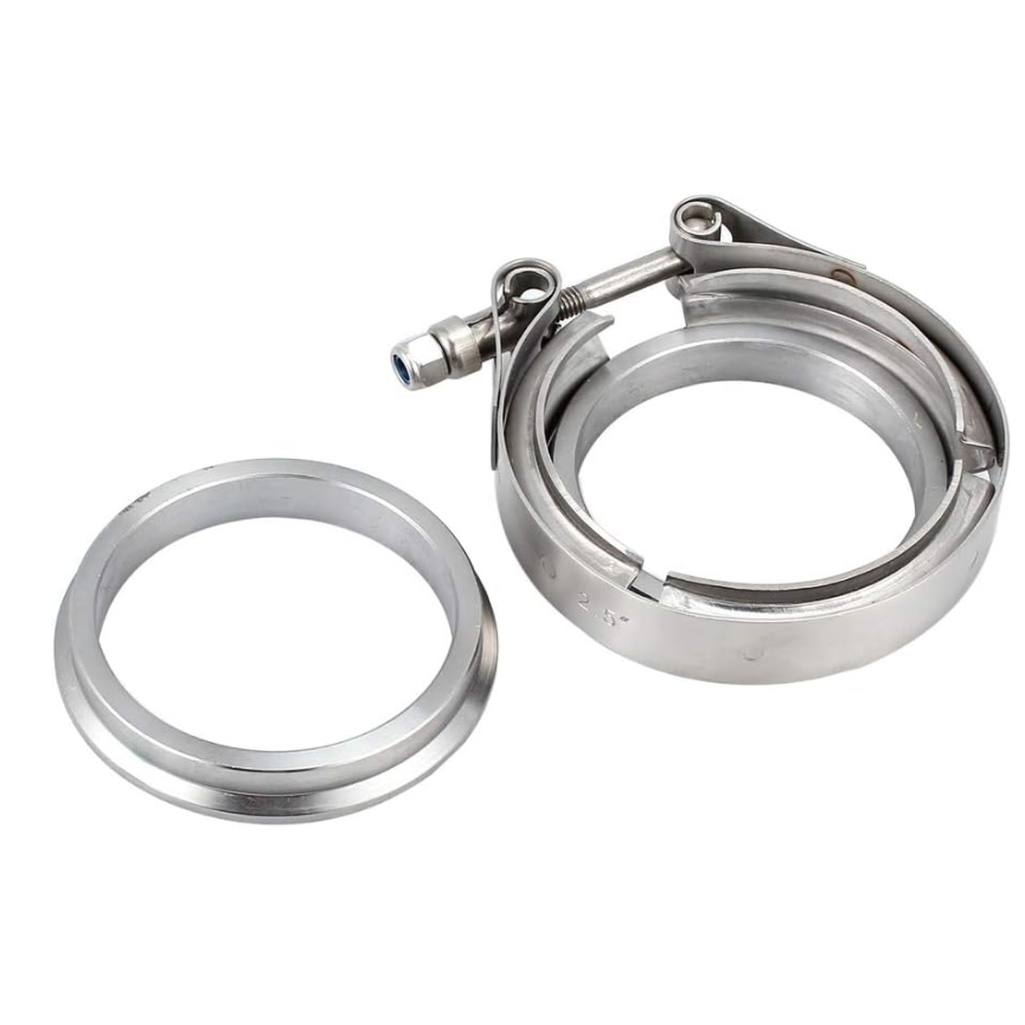 (57mm) Mating Male to Female (Interlocking) Flanges with V-Band Clamp Included