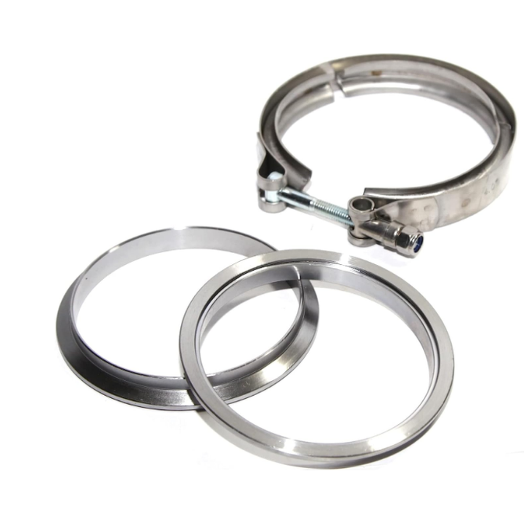 57mm Mating Male Female Interlocking Flanges V-Band Clamp Included-Mild