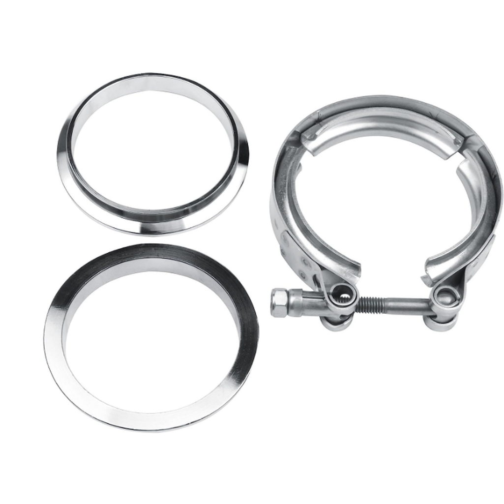 (51mm) Mating Flat Flanges with V-Band Clamp Included-Mild Steel