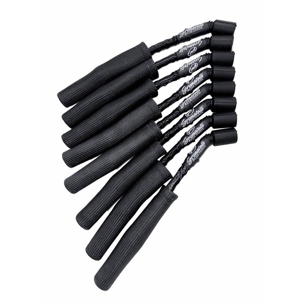 ohm Spark Plug Wires 8mm Black Straight Boots Chevy 28-5362HTBB