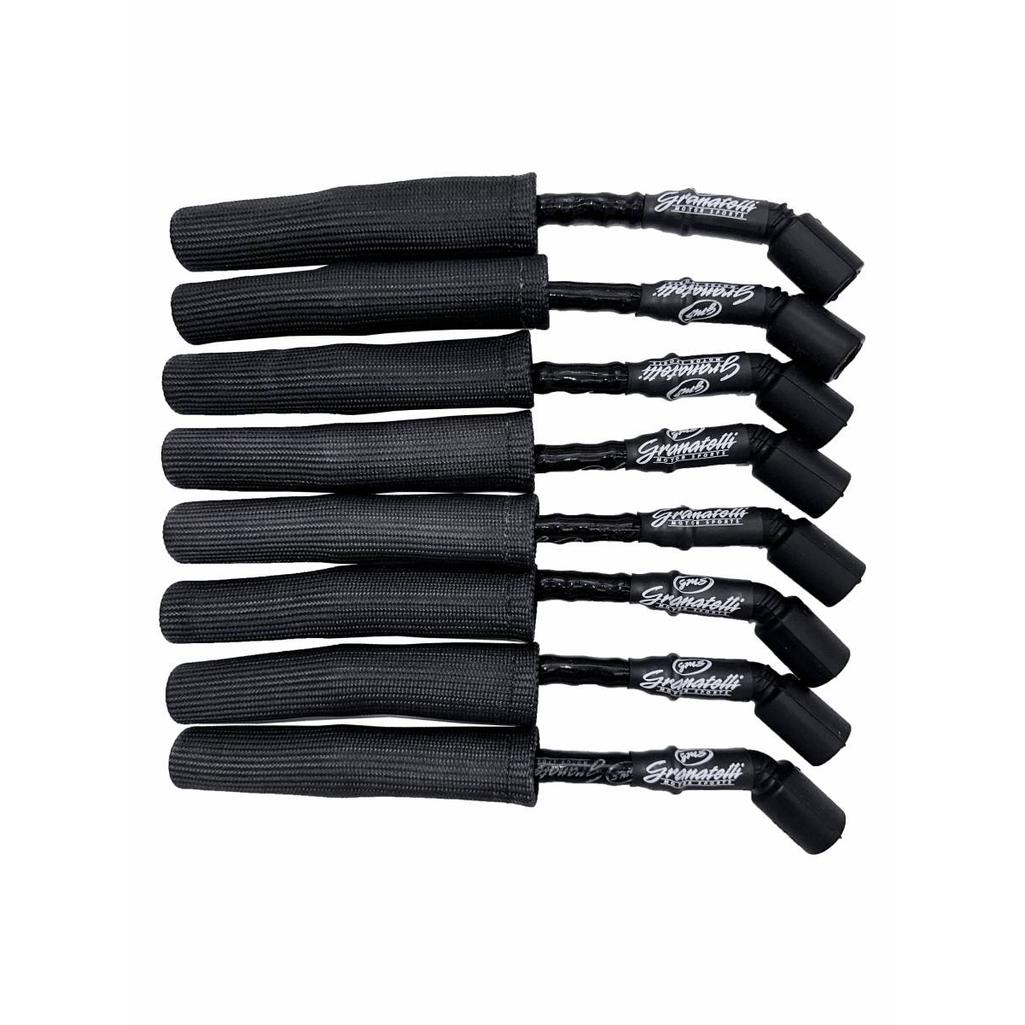 Black High-Temp Spark Plug Wires Black Kevlar Boots 28-1811HTBB