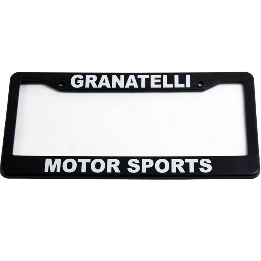 Show off your passion for performance with the official Granatelli Motor Sports License Plate Frame
