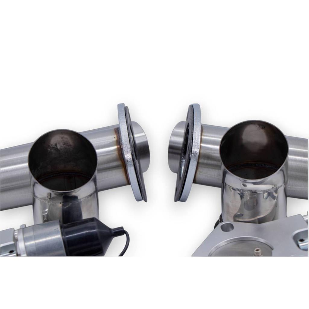 Includes polished stainless steel turndowns 45 slanted discharge hardware