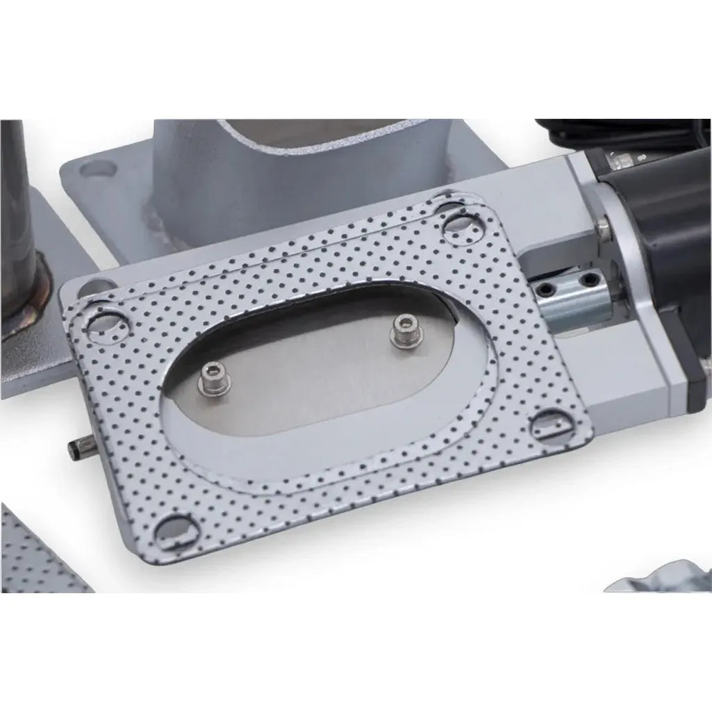 secured via V-band clamps for 360° adjustability
