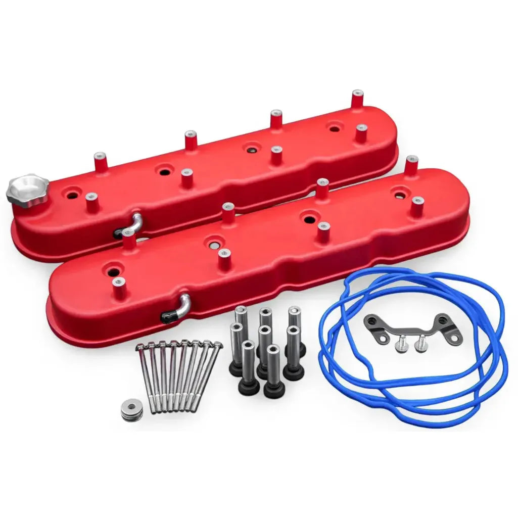 Coil Mounts Tall Red Wrinkle Finish 4.8 5.3 5.7