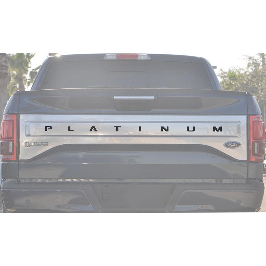 Tailgate Letter Inserts Fits 2015-2017 Ford F-150 Platinum