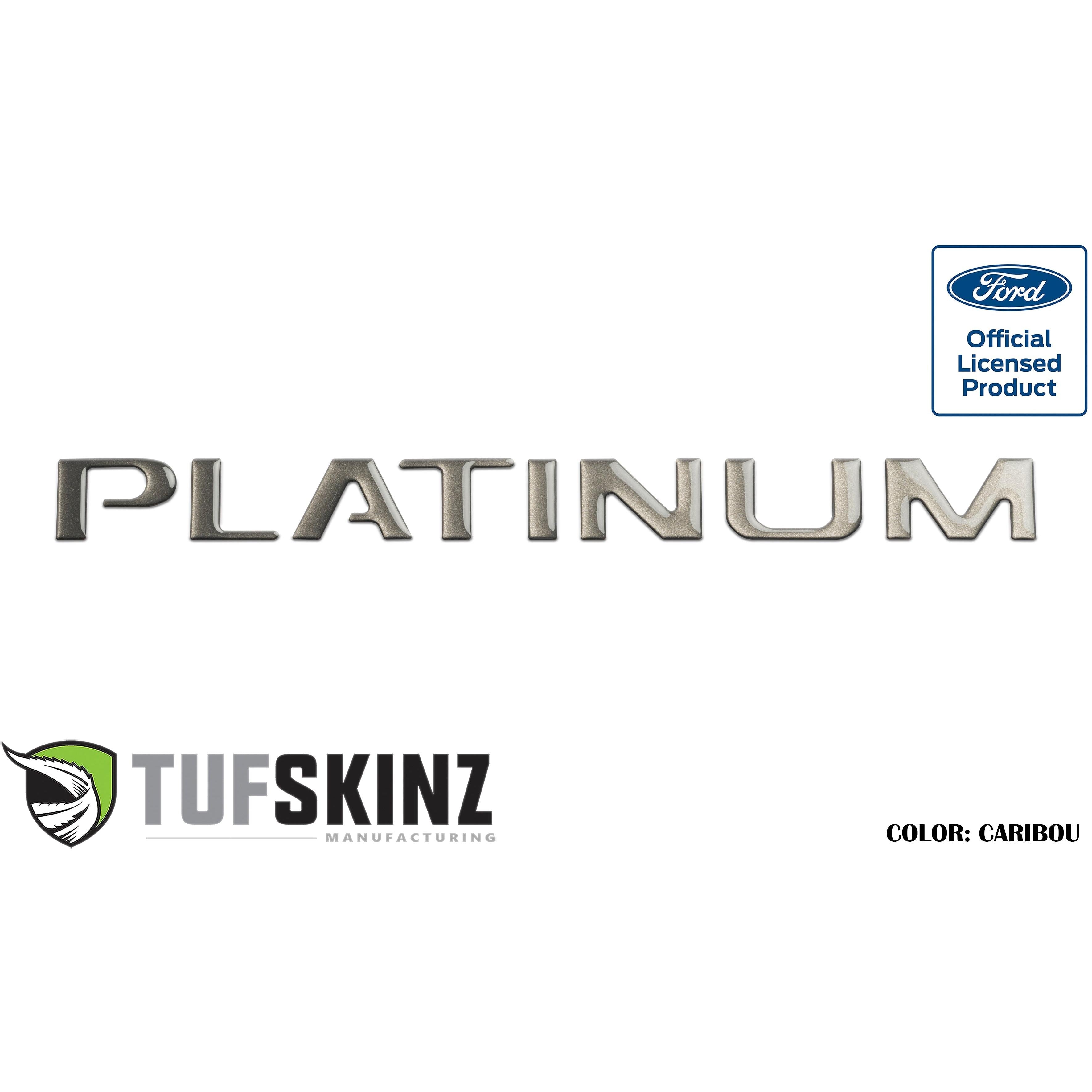Tailgate Letter Inserts Fits 2015-2017 Ford F-150 Platinum