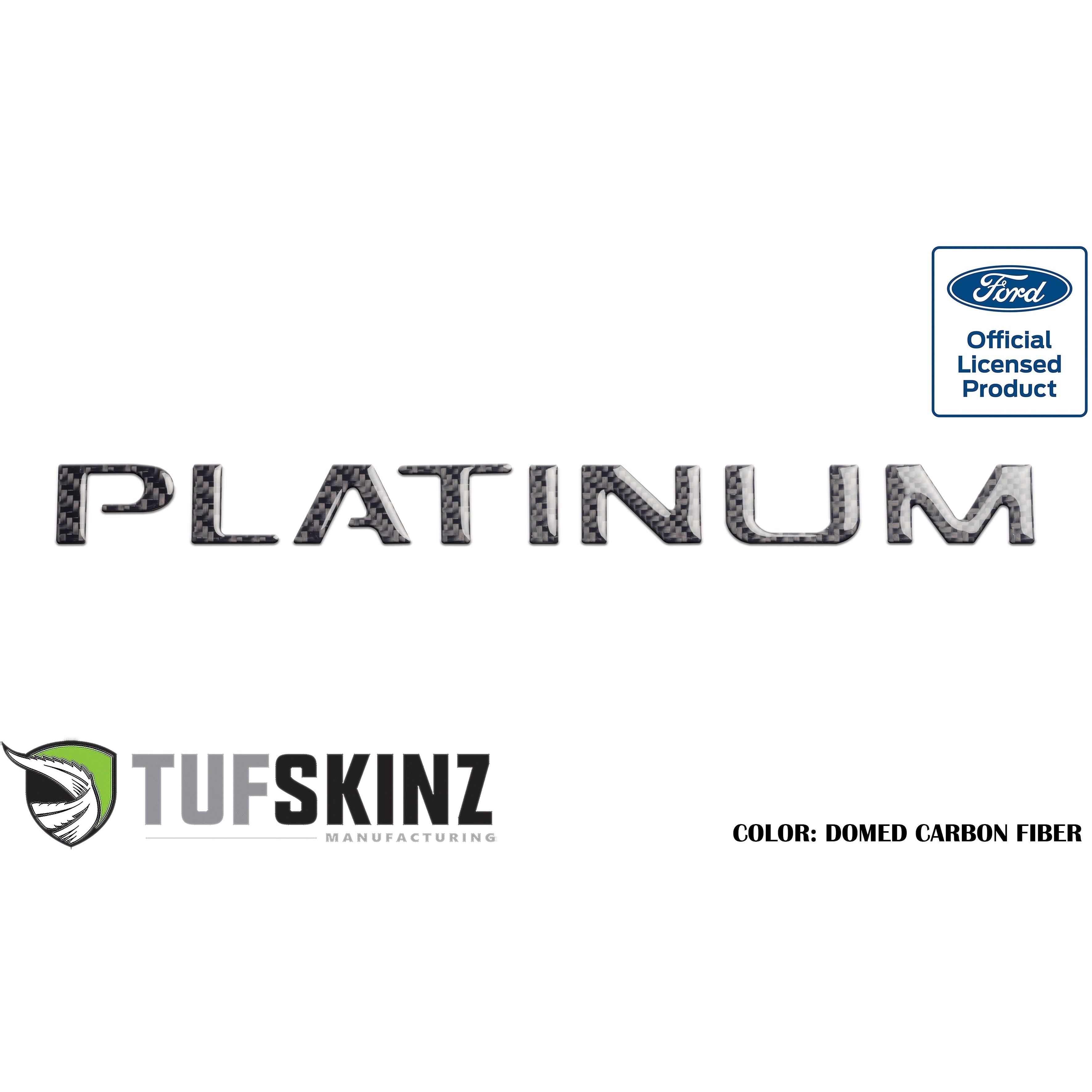 Tailgate Letter Inserts Fits 2015-2017 Ford F-150 Platinum