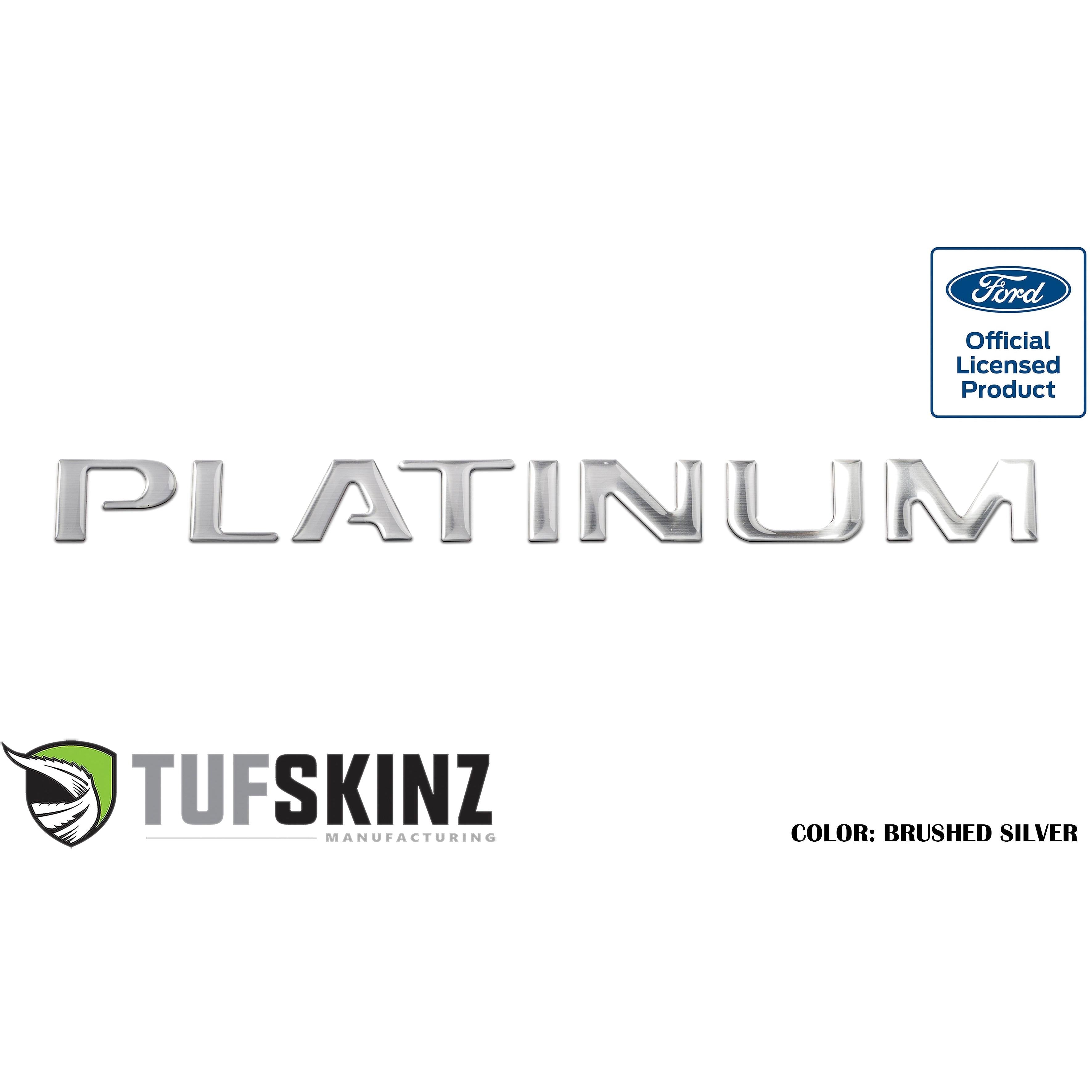 Tailgate Letter Inserts Fits 2015-2017 Ford F-150 Platinum