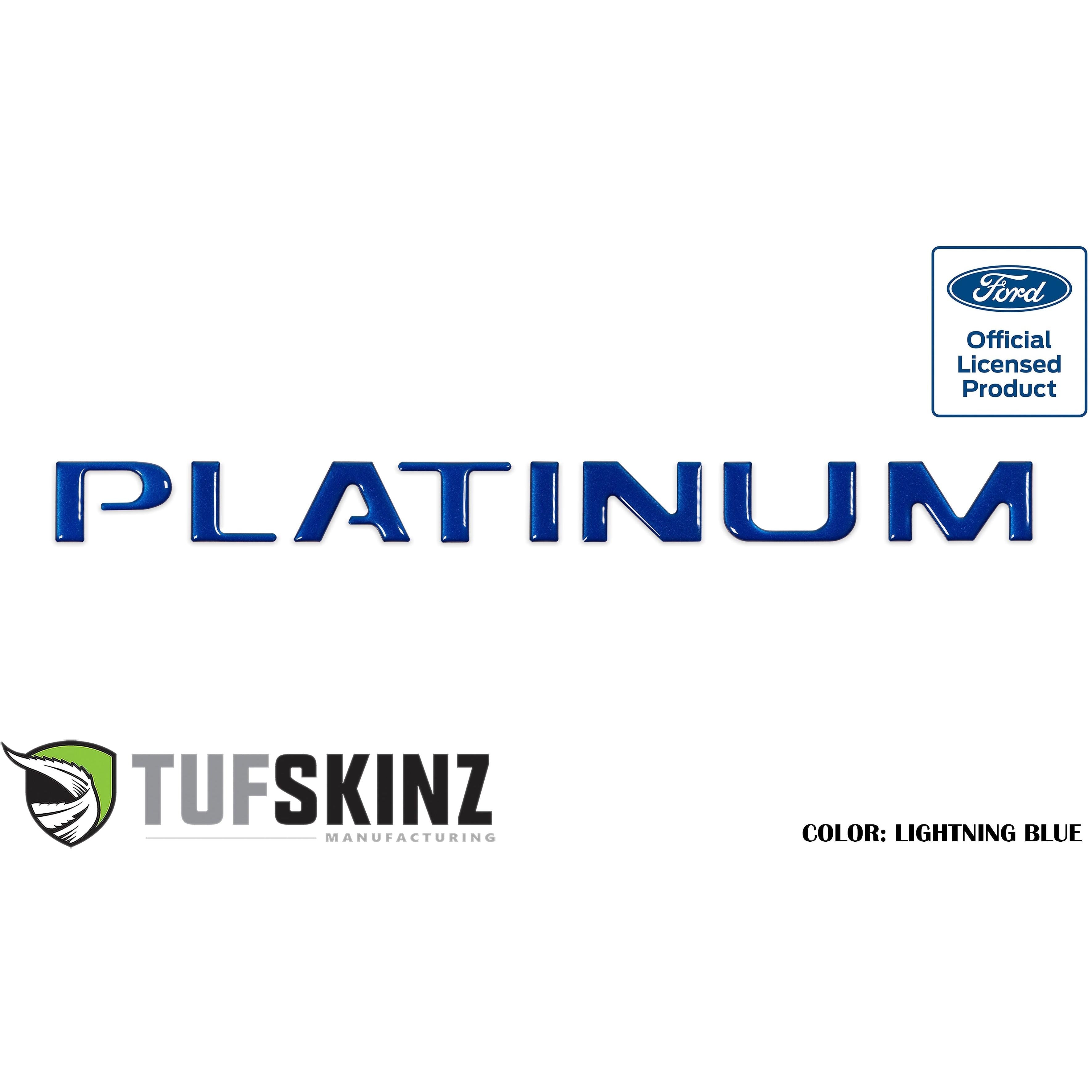 Tailgate Letter Inserts Fits 2015-2017 Ford F-150 Platinum
