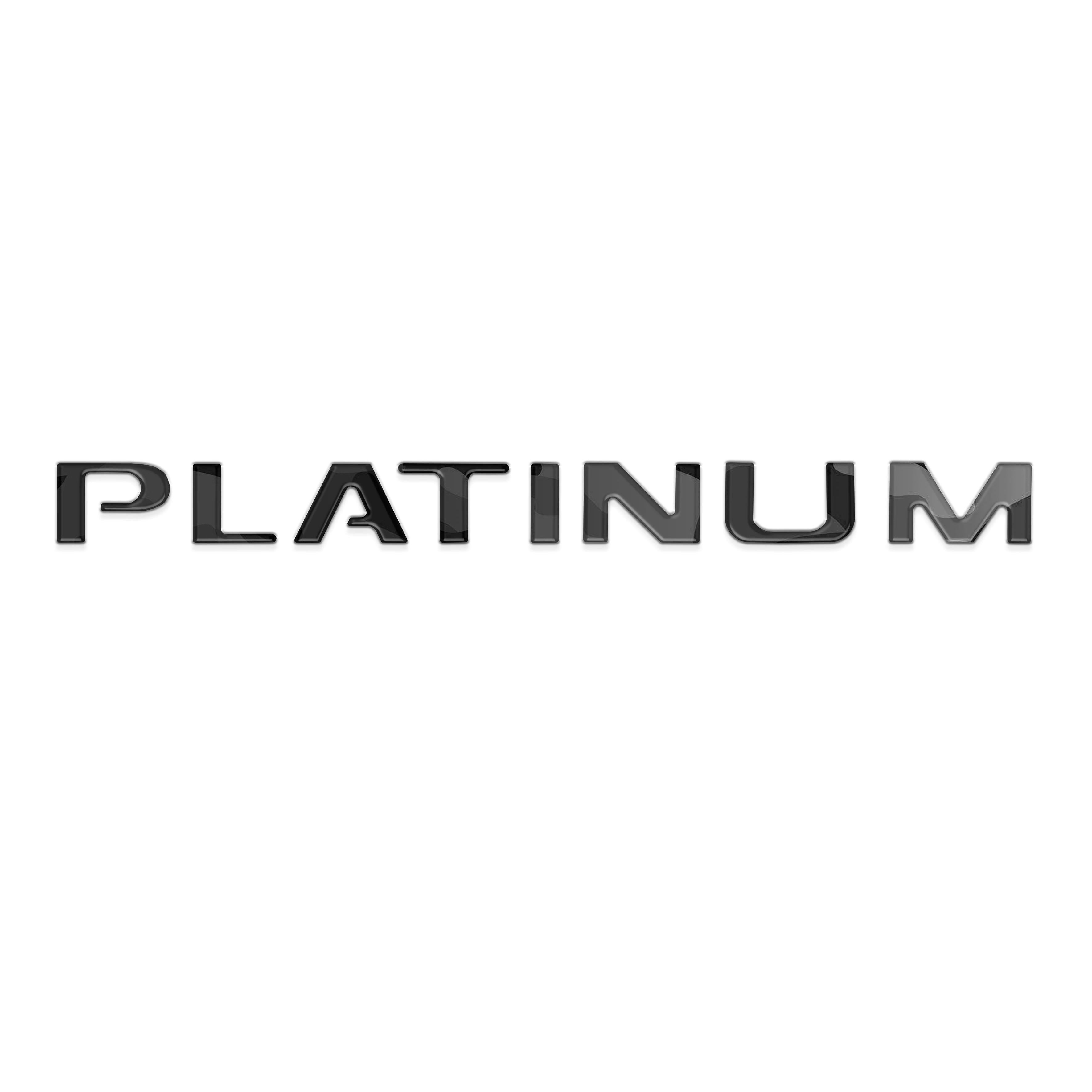 Tailgate Letter Inserts Fits 2015-2017 Ford F-150 Platinum