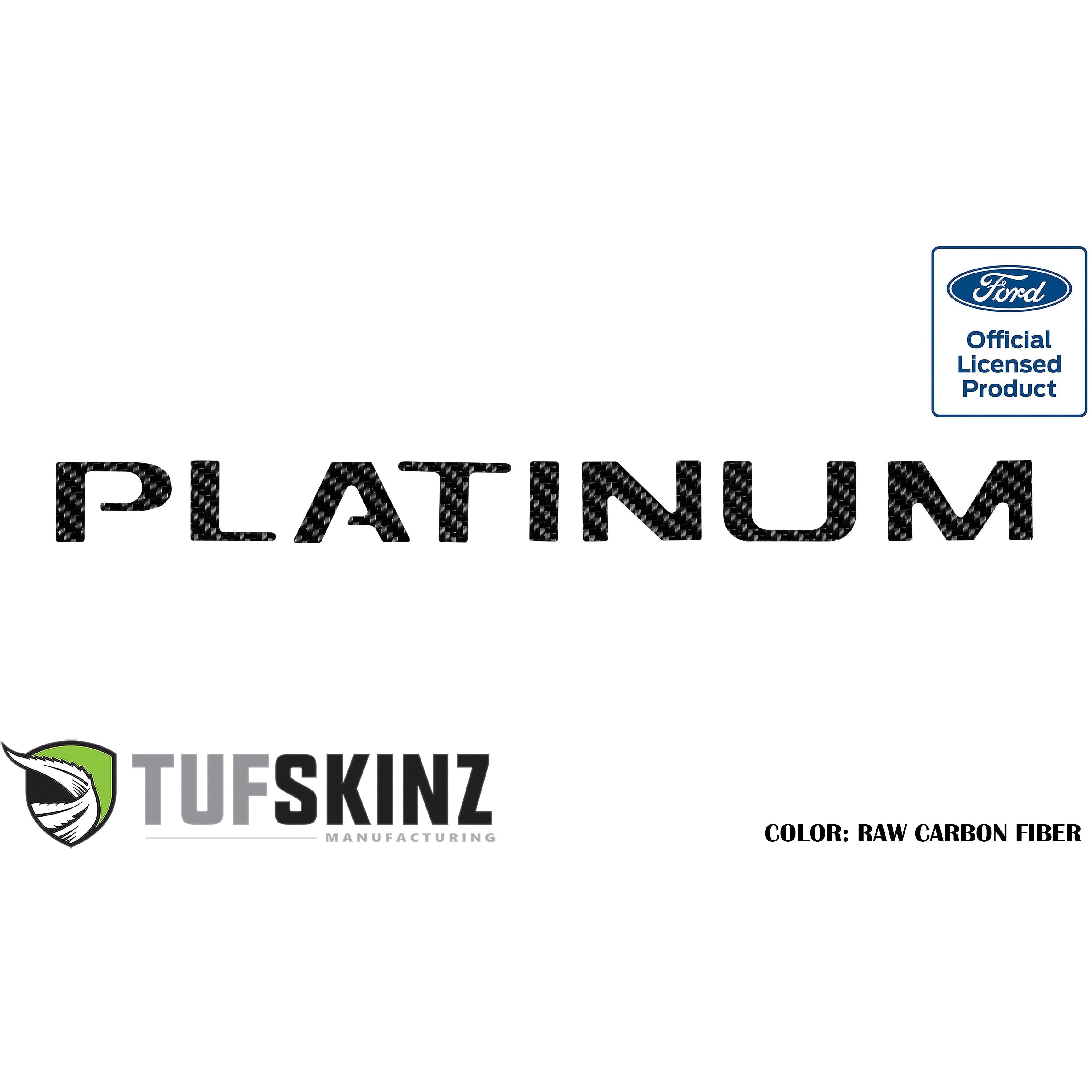 Tailgate Letter Inserts Fits 2015-2017 Ford F-150 Platinum