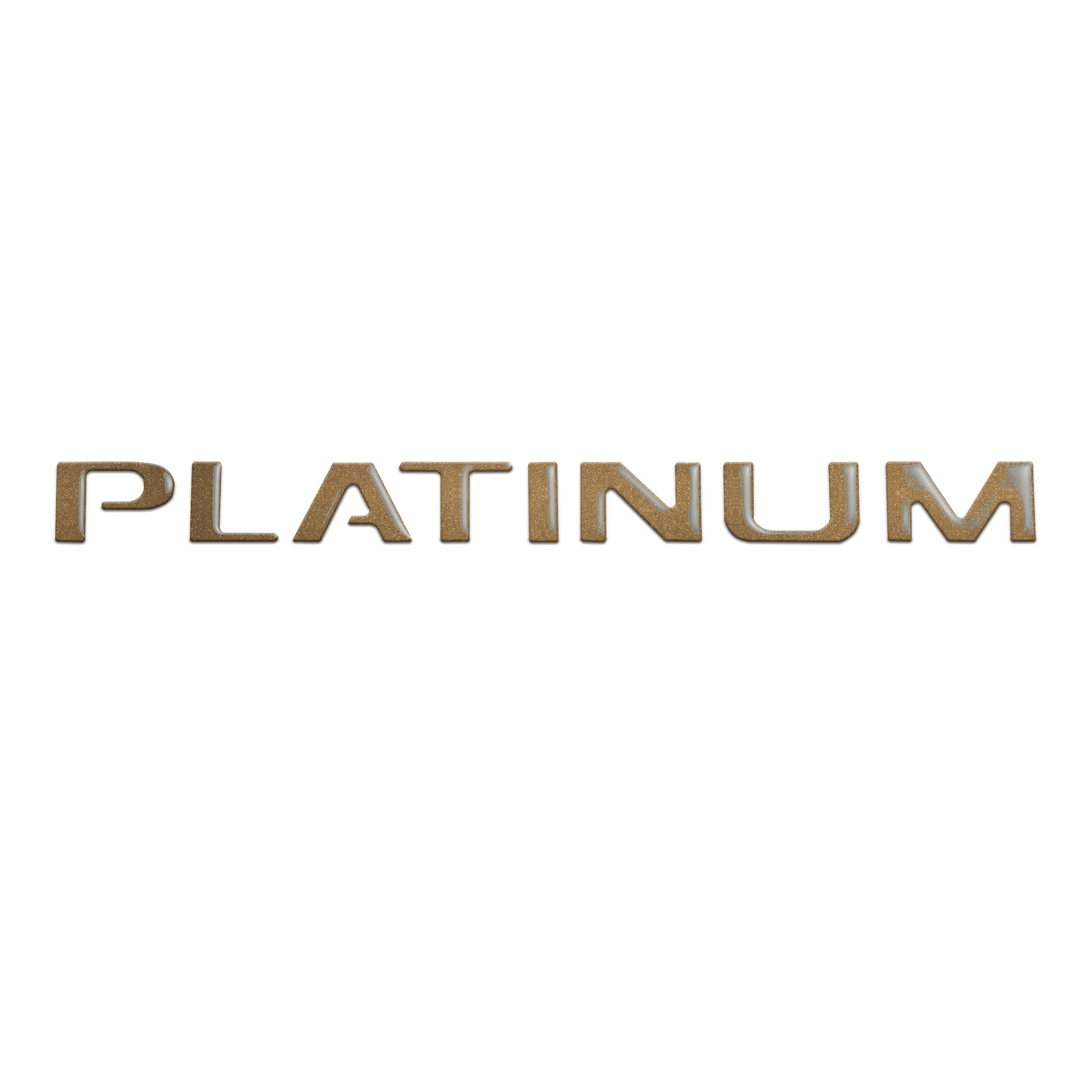 Tailgate Letter Inserts Fits 2015-2017 Ford F-150 Platinum