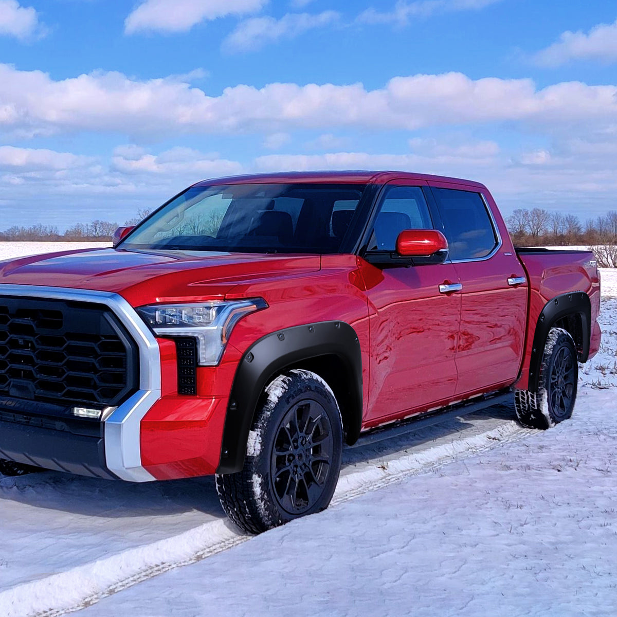 2022-2024 Toyota Tundra Matte Black Rivet Style Fender Flares