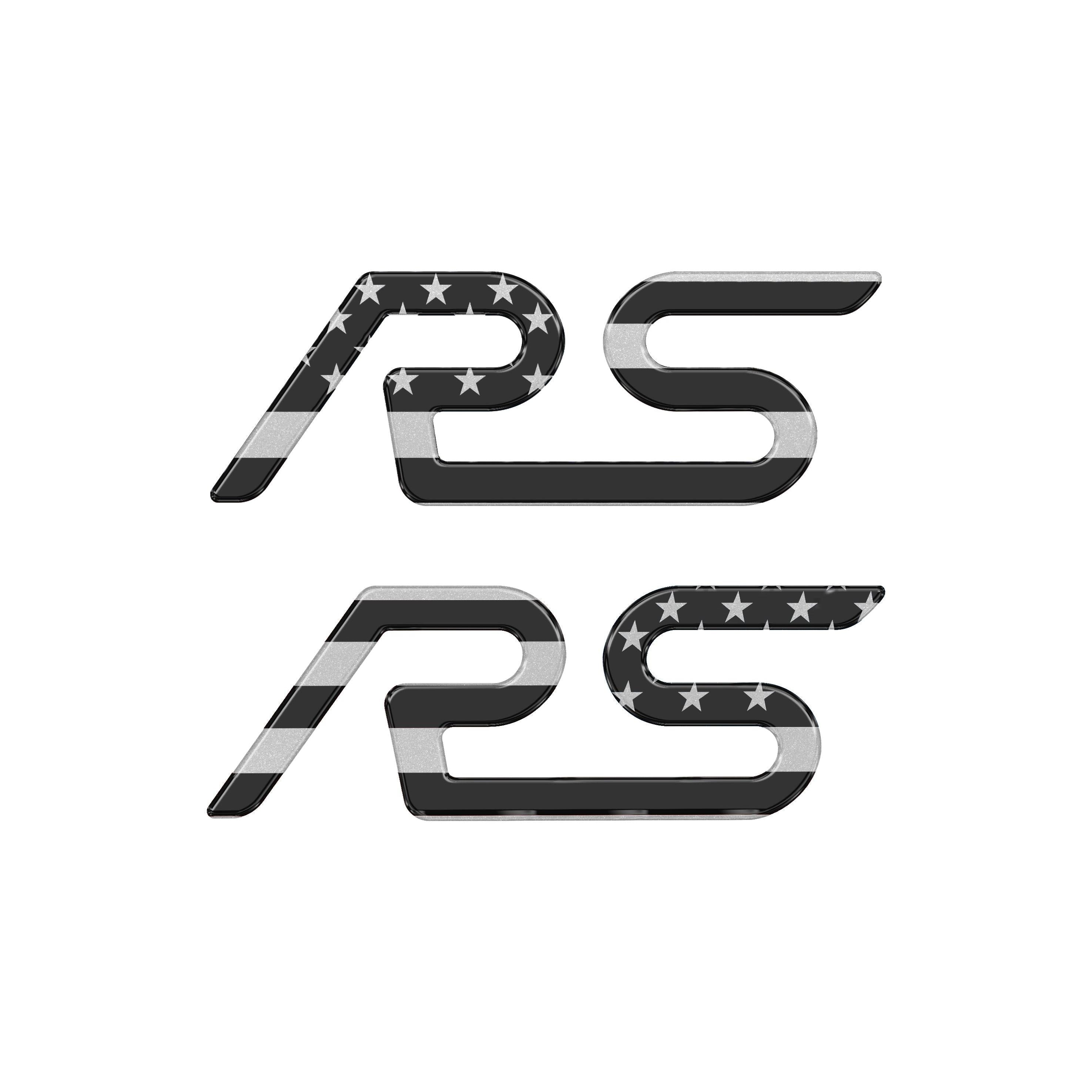 "RS" Spoiler Letter Inserts Fits 2016-2018 Ford Focus RS