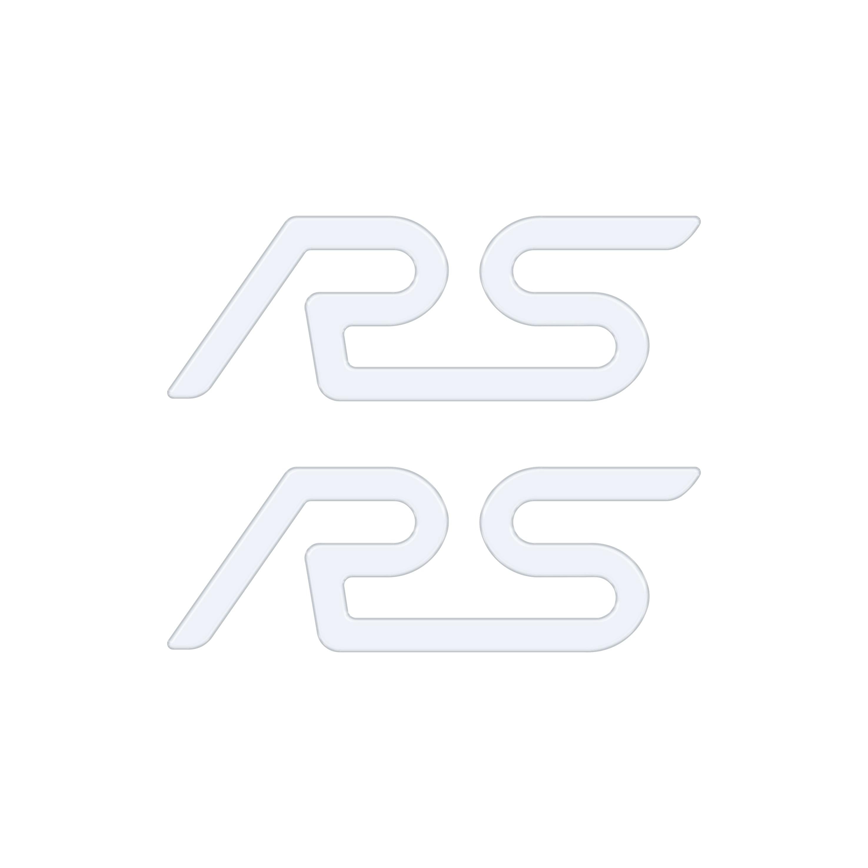 "RS" Spoiler Letter Inserts Fits 2016-2018 Ford Focus RS
