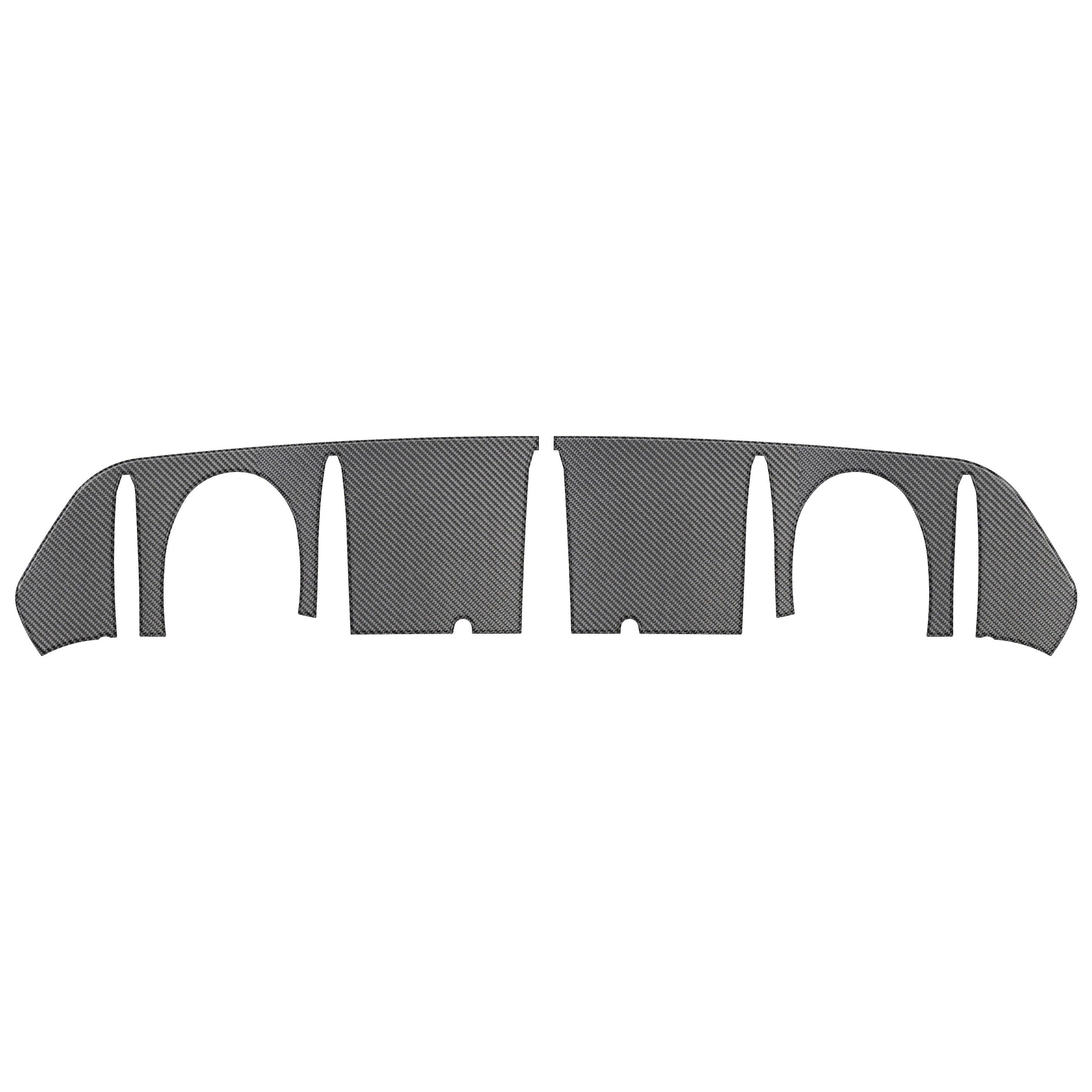 Rear Diffuser Accent Fits 2016-2018 Ford Focus RS