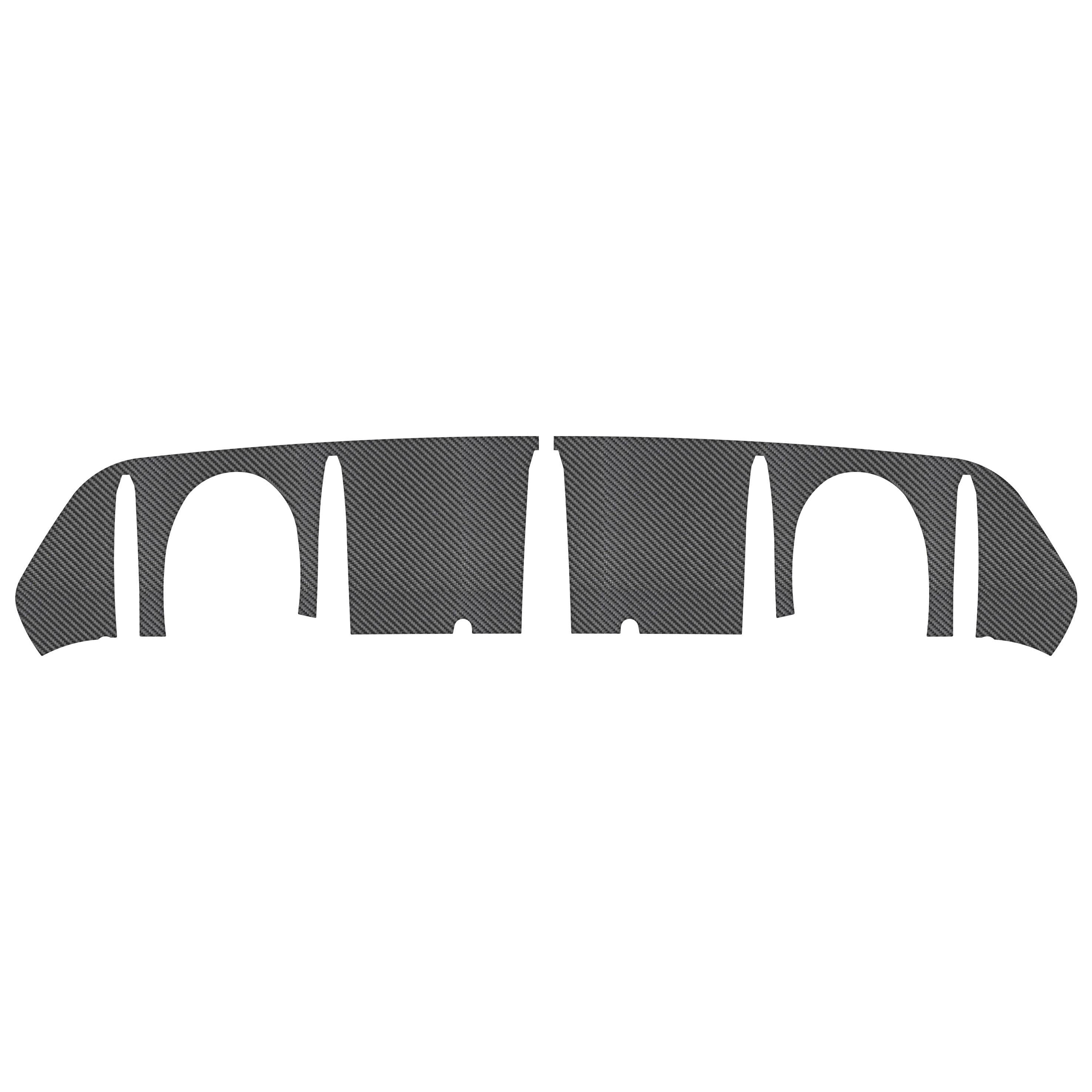 Rear Diffuser Accent Fits 2016-2018 Ford Focus RS