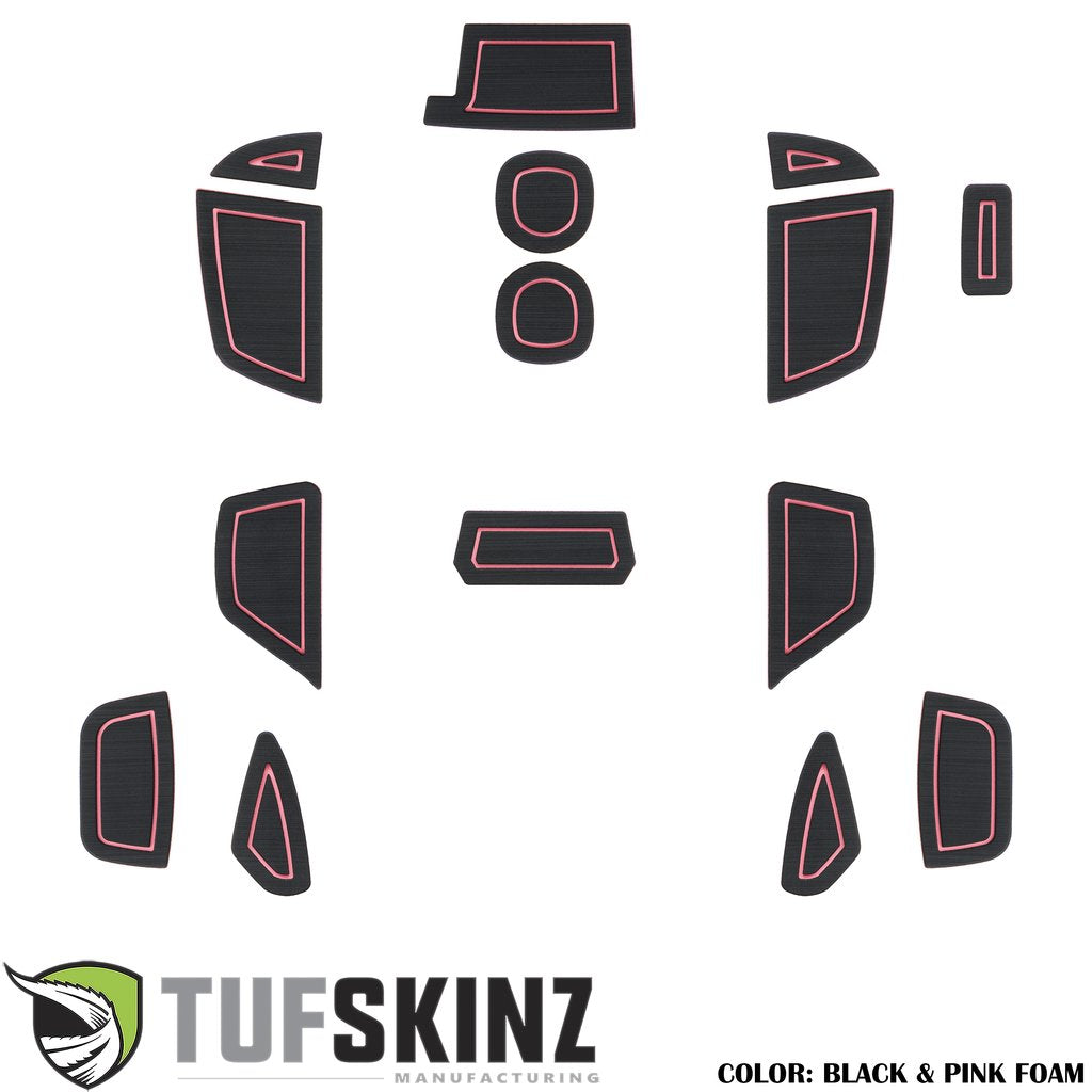 Interior Foam Inserts Fits 2016-2018 Ford Focus Black/Pink