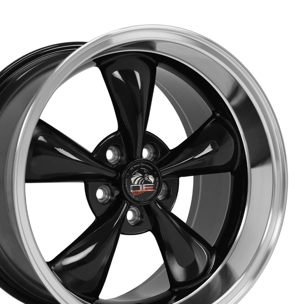 18" Replica FR01 fits Ford Mustang Bullitt 18x10 Black-SR1 Performance