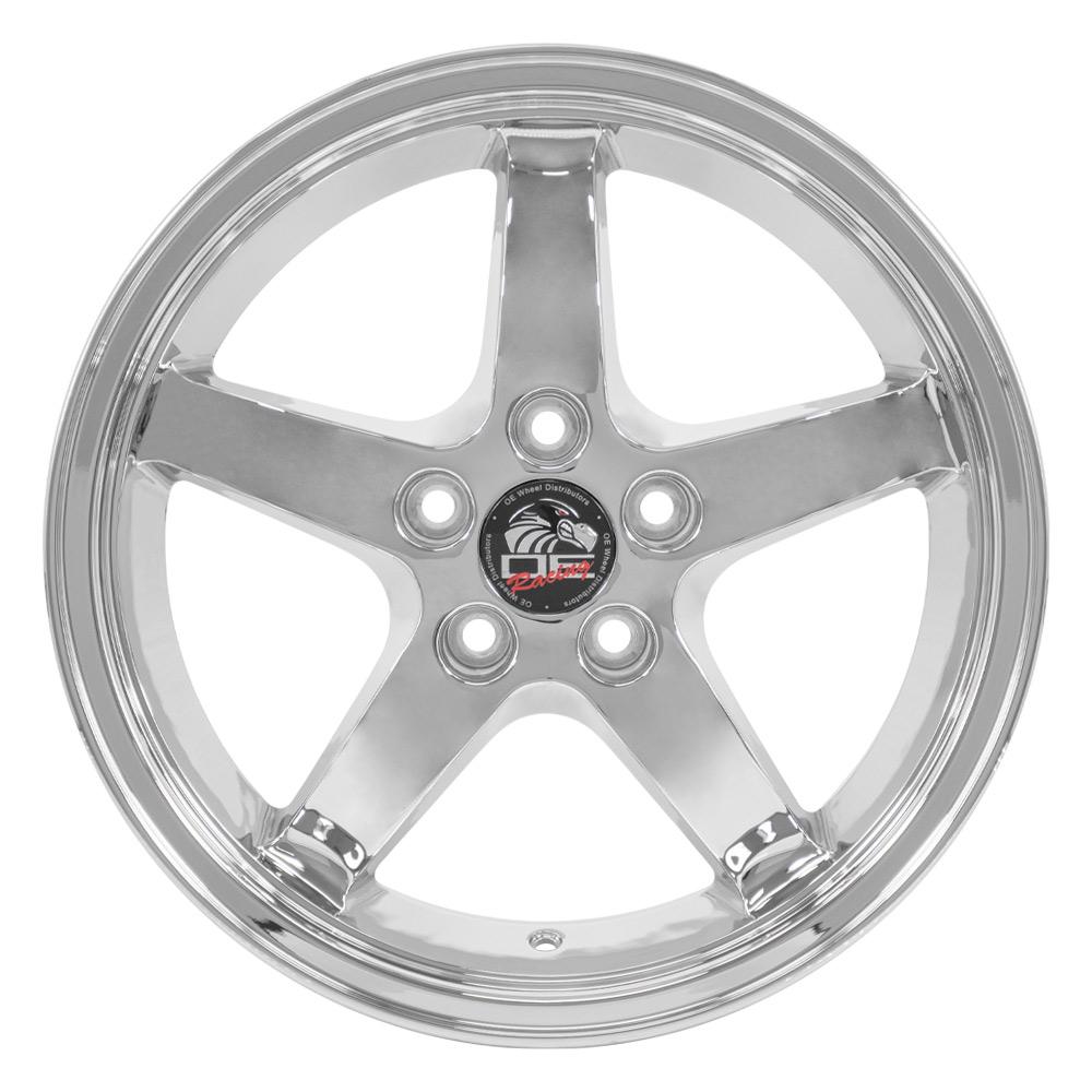 17" Replica FR04 fits Ford Mustang Cobra 17x9 Chrome-SR1 Performance