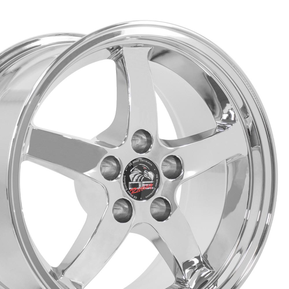 17" Replica FR04 fits Ford Mustang Cobra 17x9 Chrome-SR1 Performance