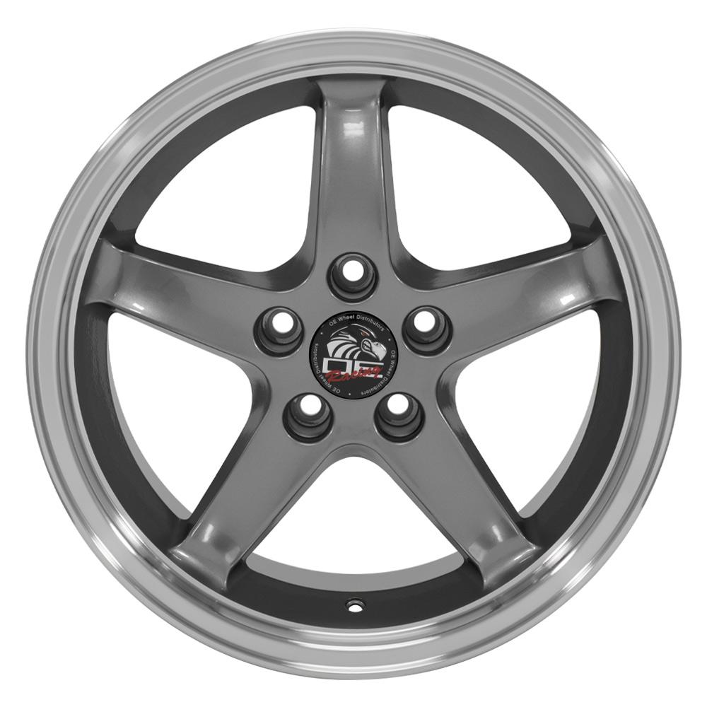 17" Replica FR04 fits Ford Mustang Cobra 17x9 Gunmetal-SR1 Performance