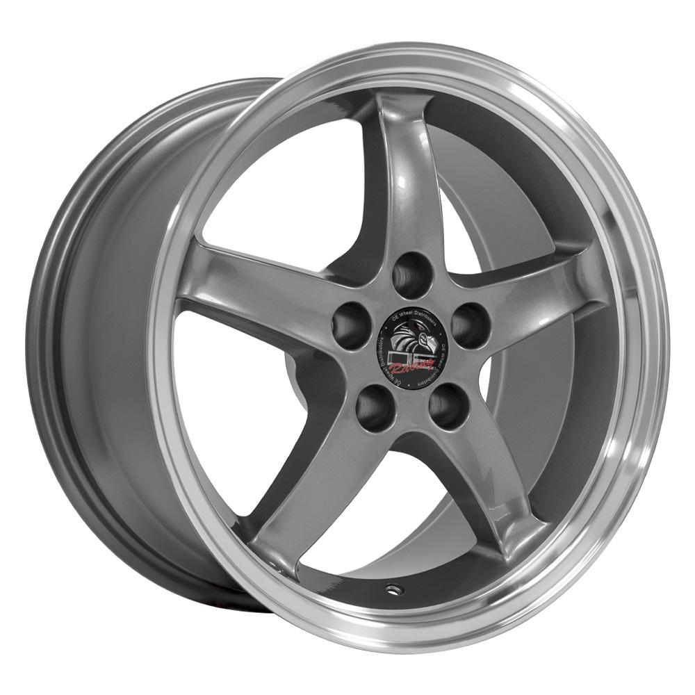 17" Replica FR04 fits Ford Mustang Cobra 17x9 Gunmetal-SR1 Performance