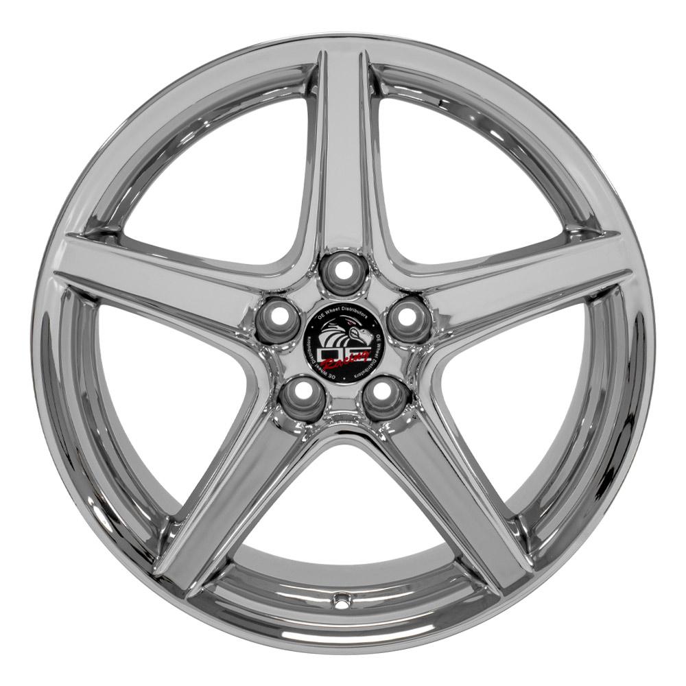 18" Replica FR06B fits Ford Mustang Saleen 18x10 Chrome-SR1 Performance