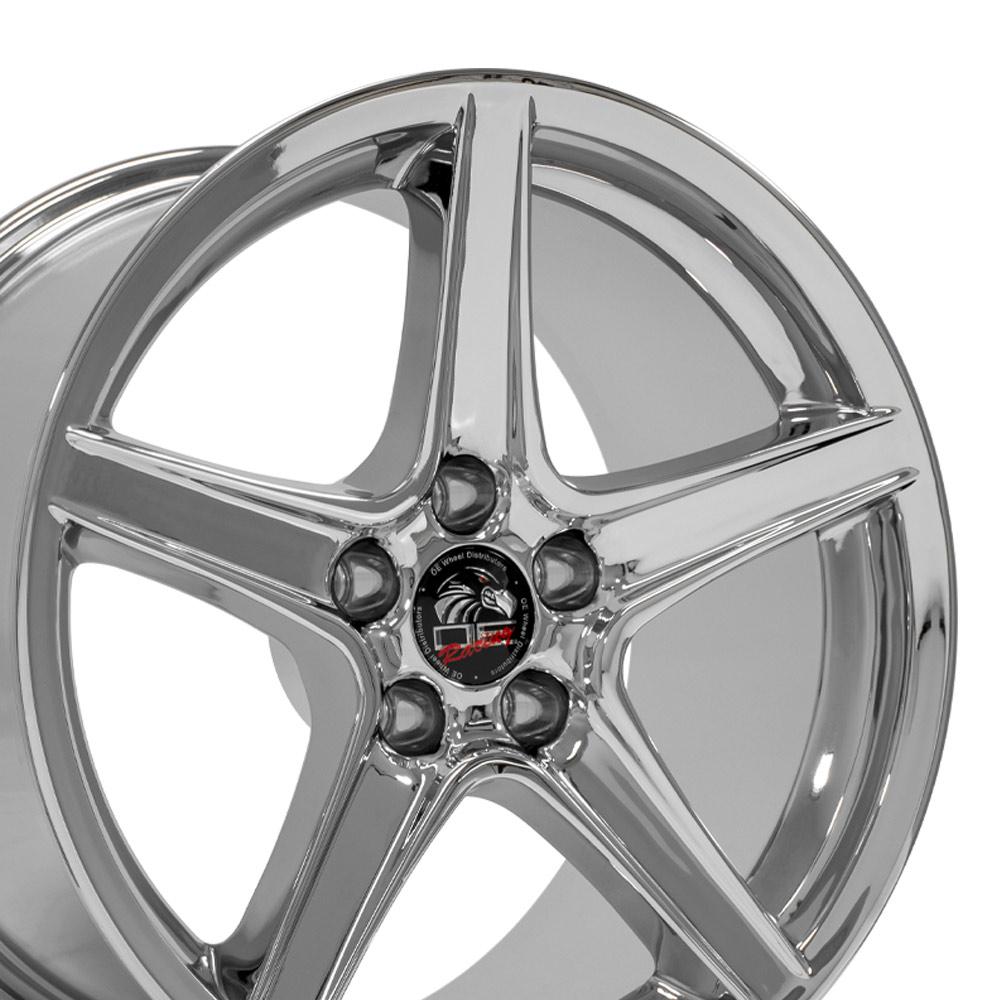 18" Replica FR06B fits Ford Mustang Saleen 18x10 Chrome-SR1 Performance