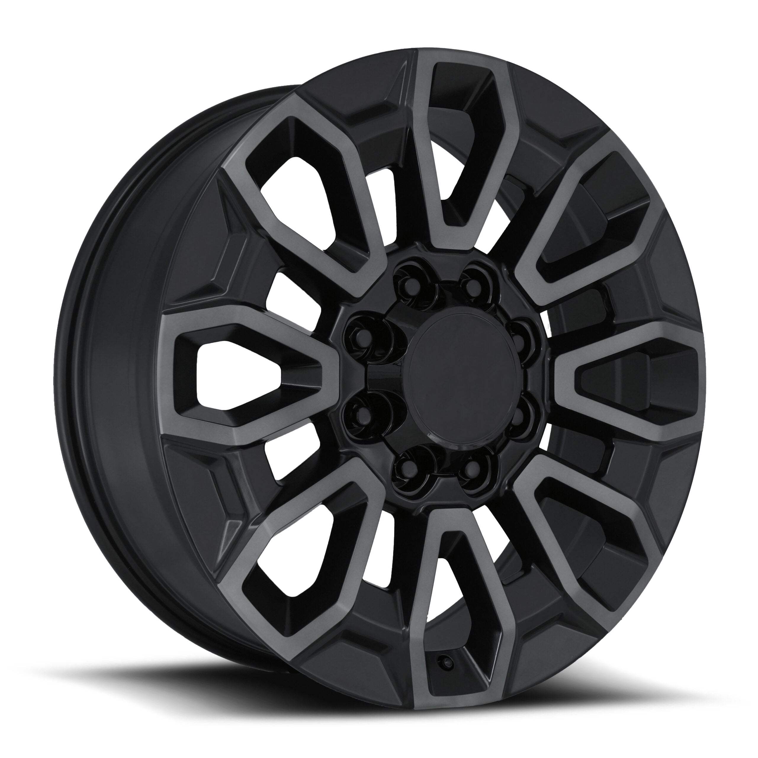 FR 277 – HIGH COUNTRY 2500 REPLICA WHEELS – SATIN BLACK W/ DARK CLEAR WITH CAP