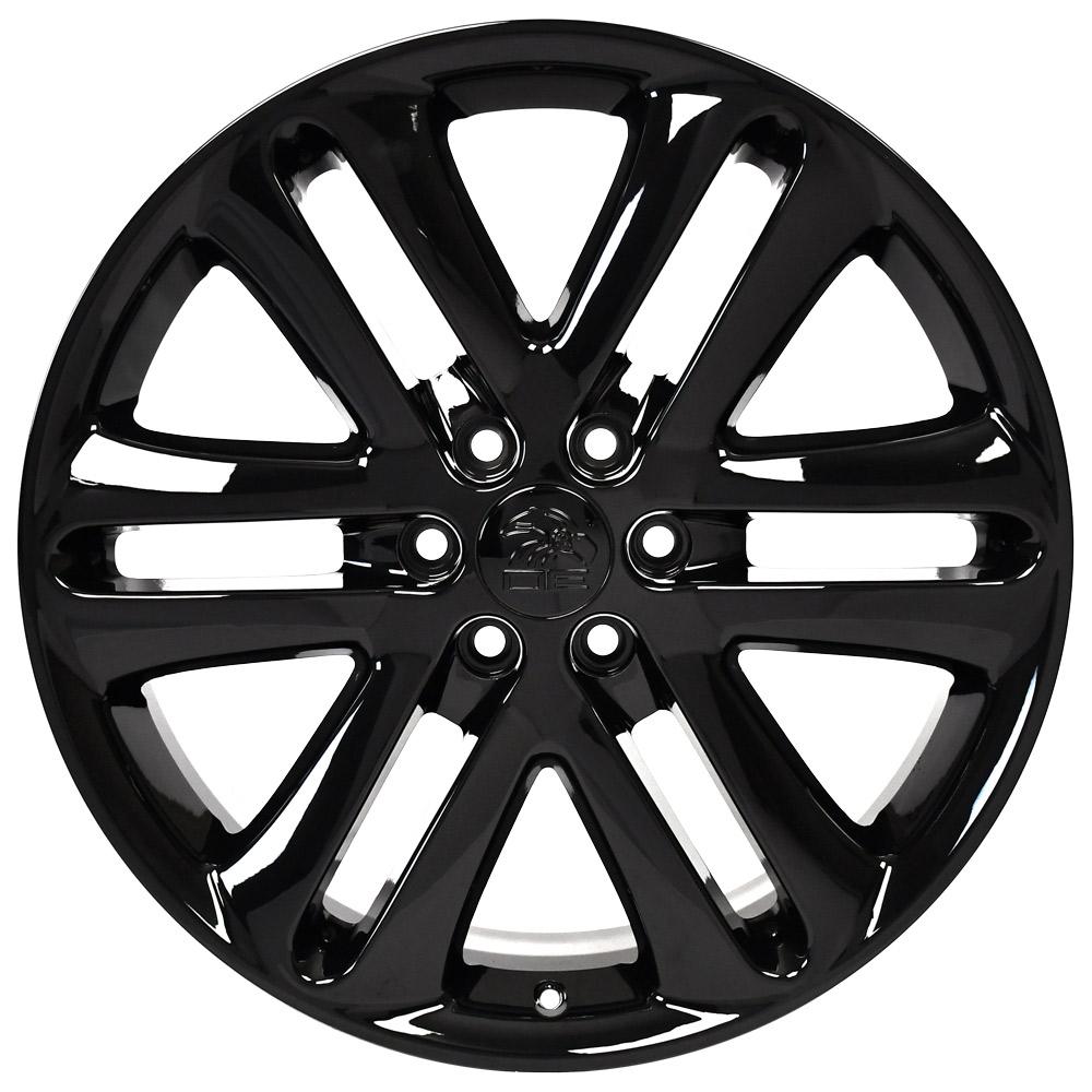 22" Replica FR76 fits Ford F150 22x9 Gloss Black-SR1 Performance