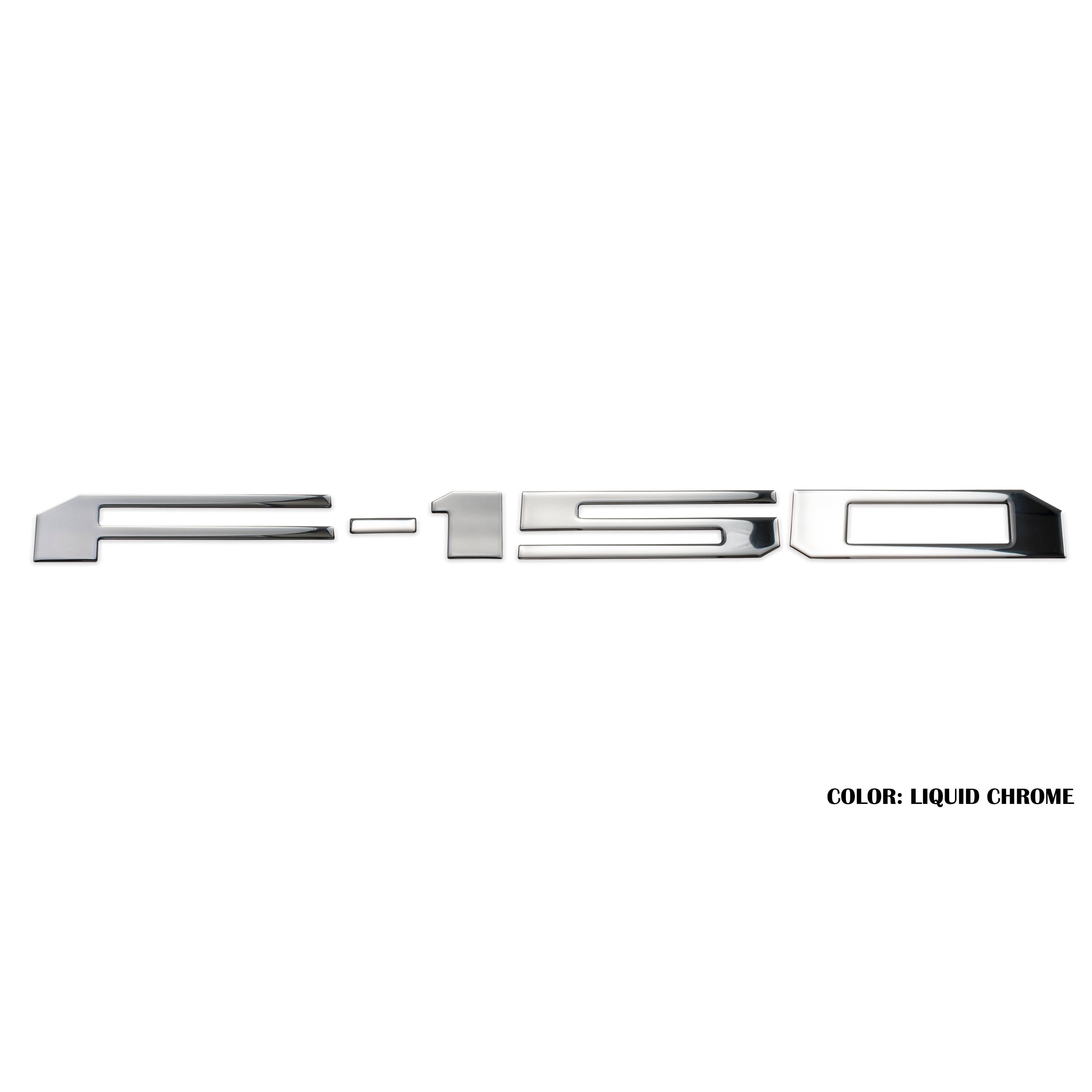 Rear Tailgate Letter Inserts Fits 2018-2020 Ford F-150