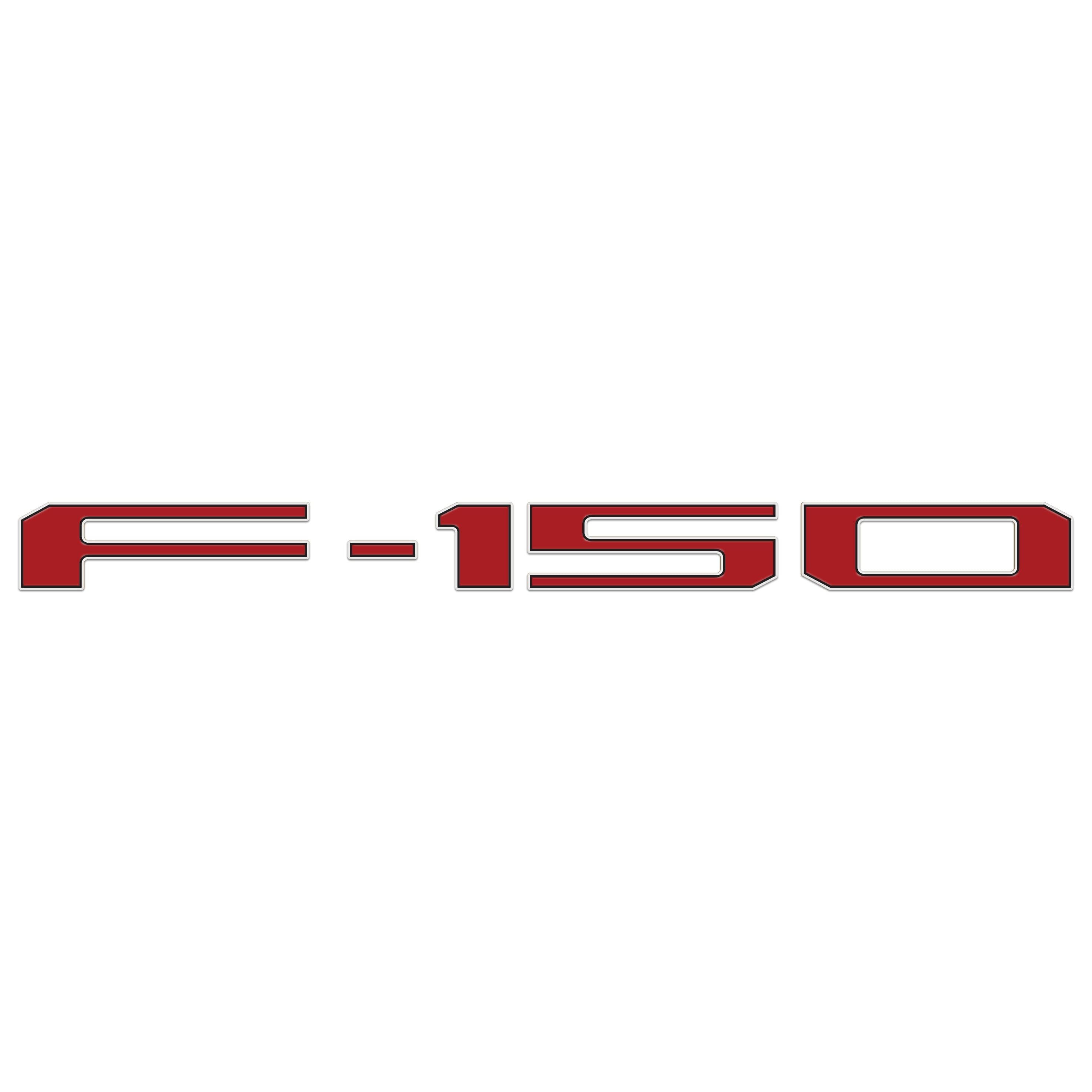 Football Themed Tailgate Letter Inserts Fits 2021-2026 Ford F-150
