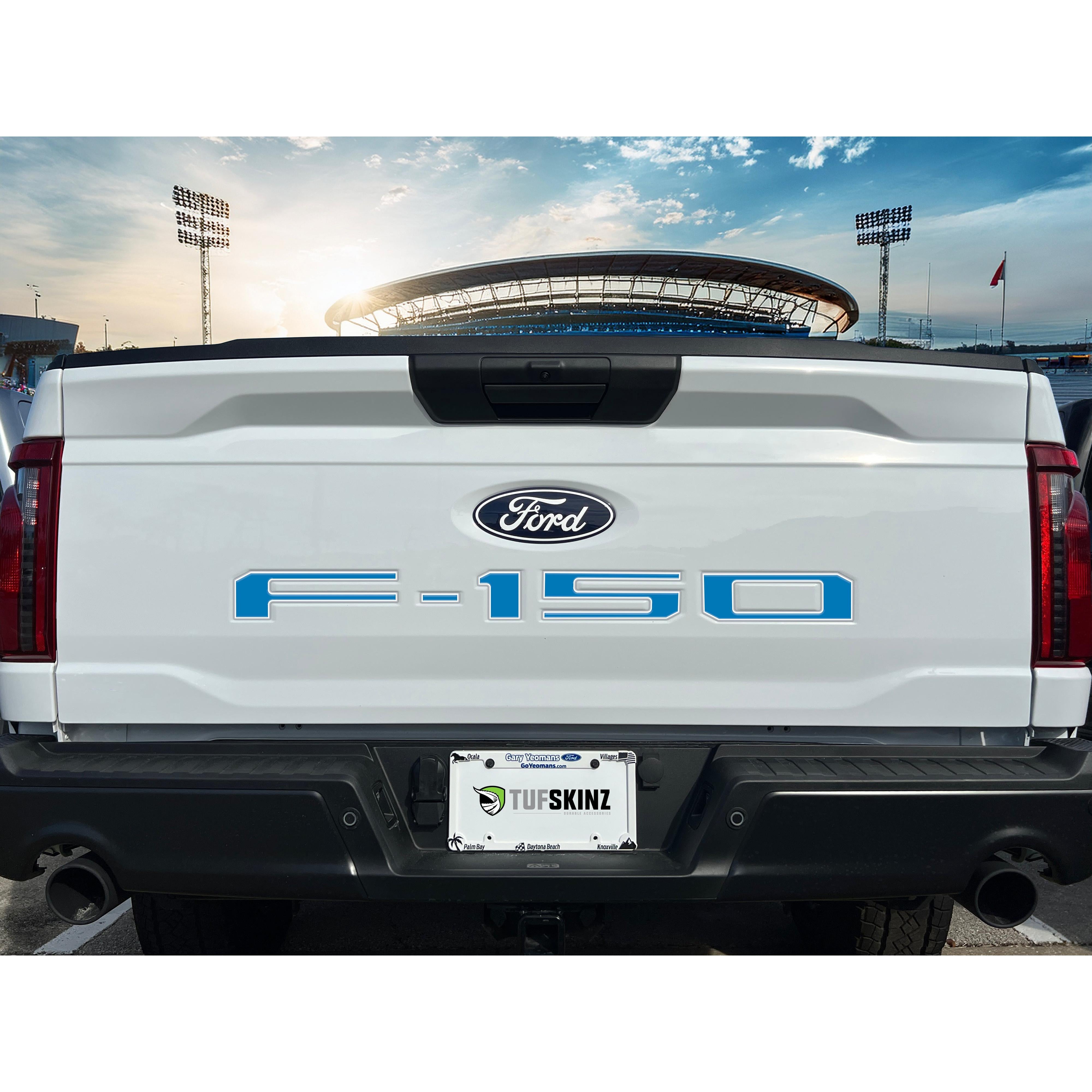 Football Themed Tailgate Letter Inserts Fits 2021-2026 Ford F-150