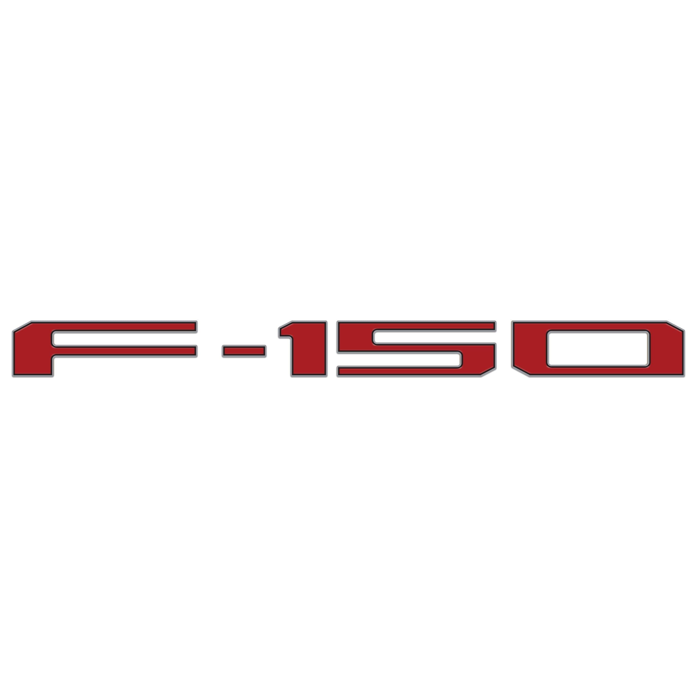 Football Themed Tailgate Letter Inserts Fits 2021-2026 Ford F-150