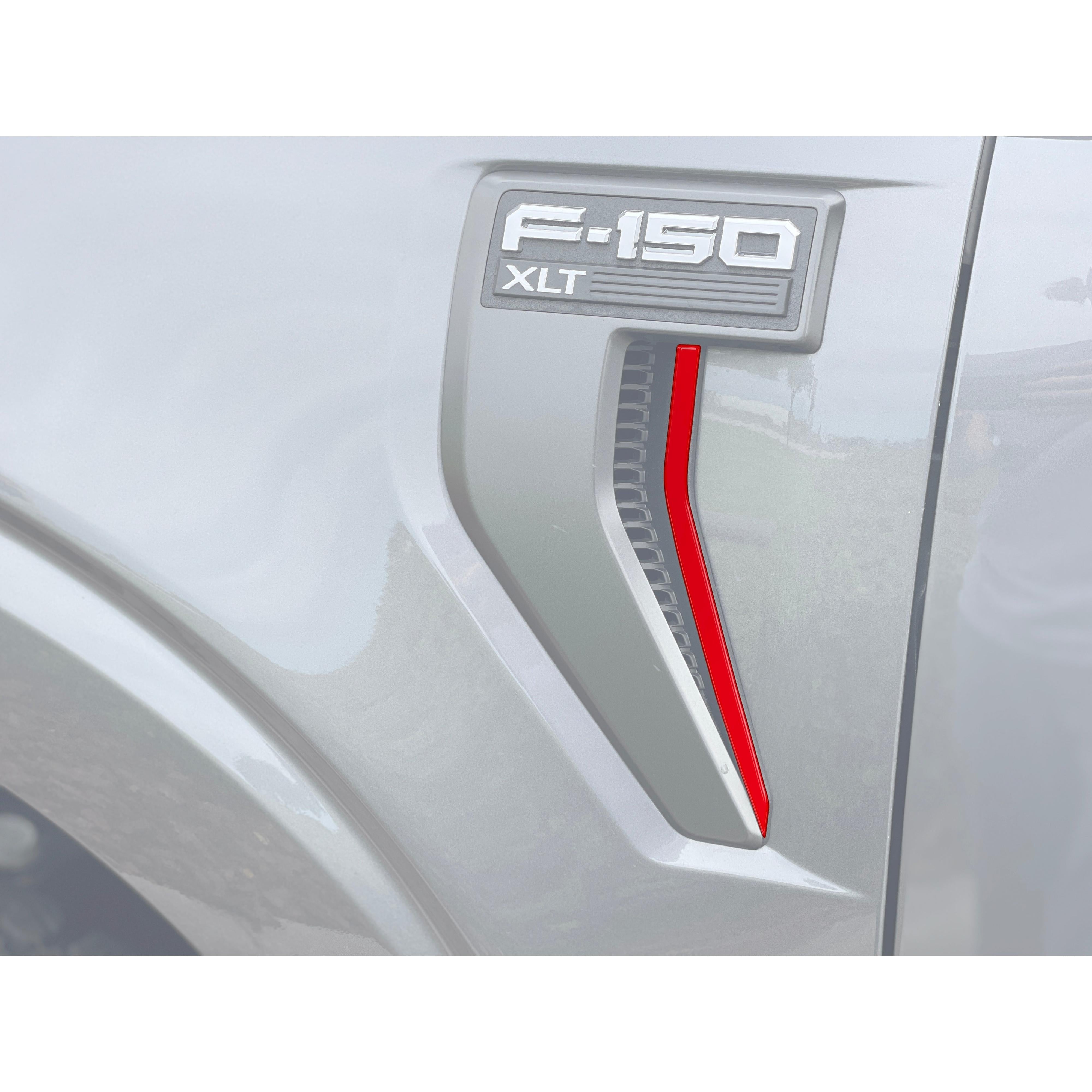 Fender Vent Strip Accent Trim Fits 2021-2026 Ford F-150