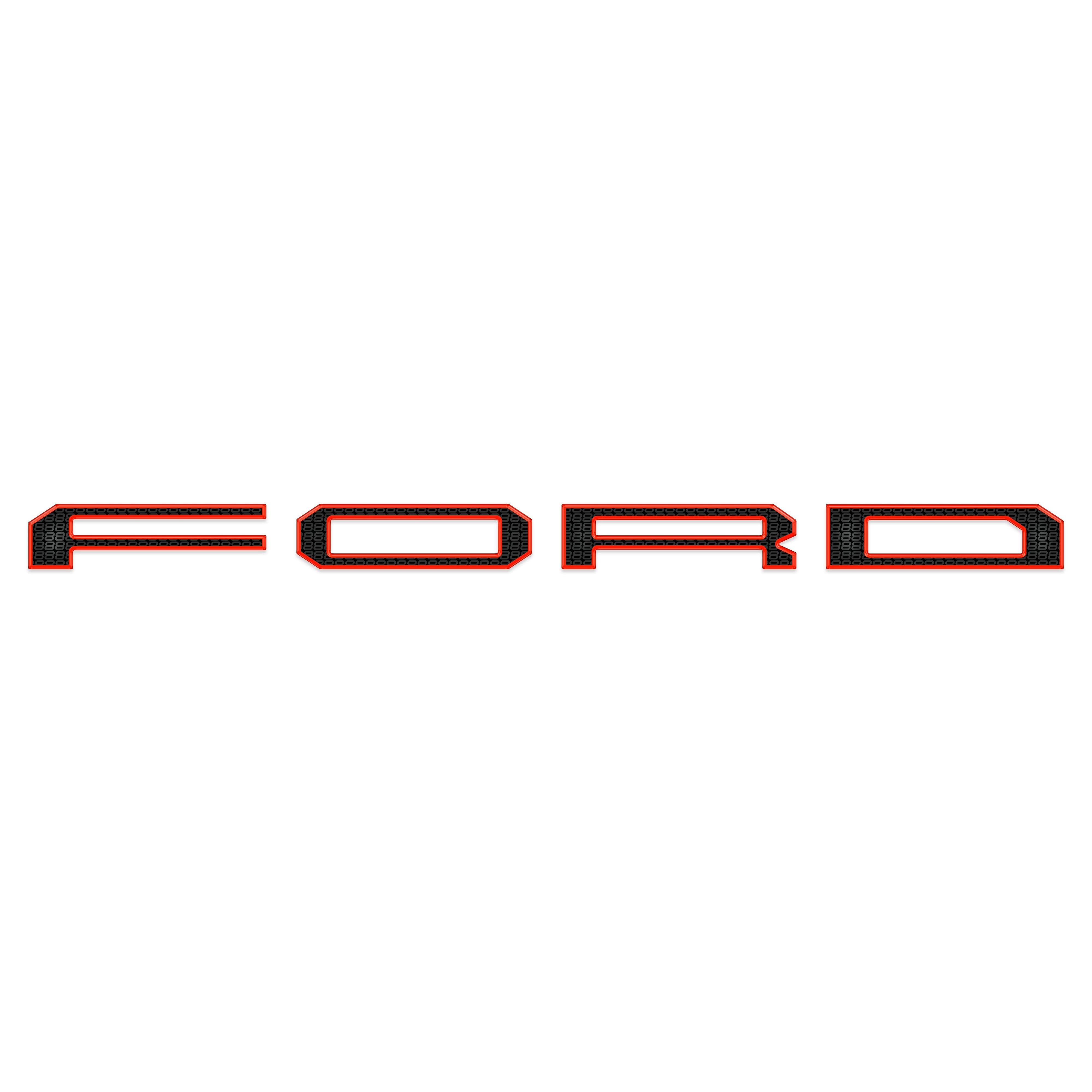 Raptor Tailgate Letter Overlays Fits 2021-2026 Ford F-150 Raptor