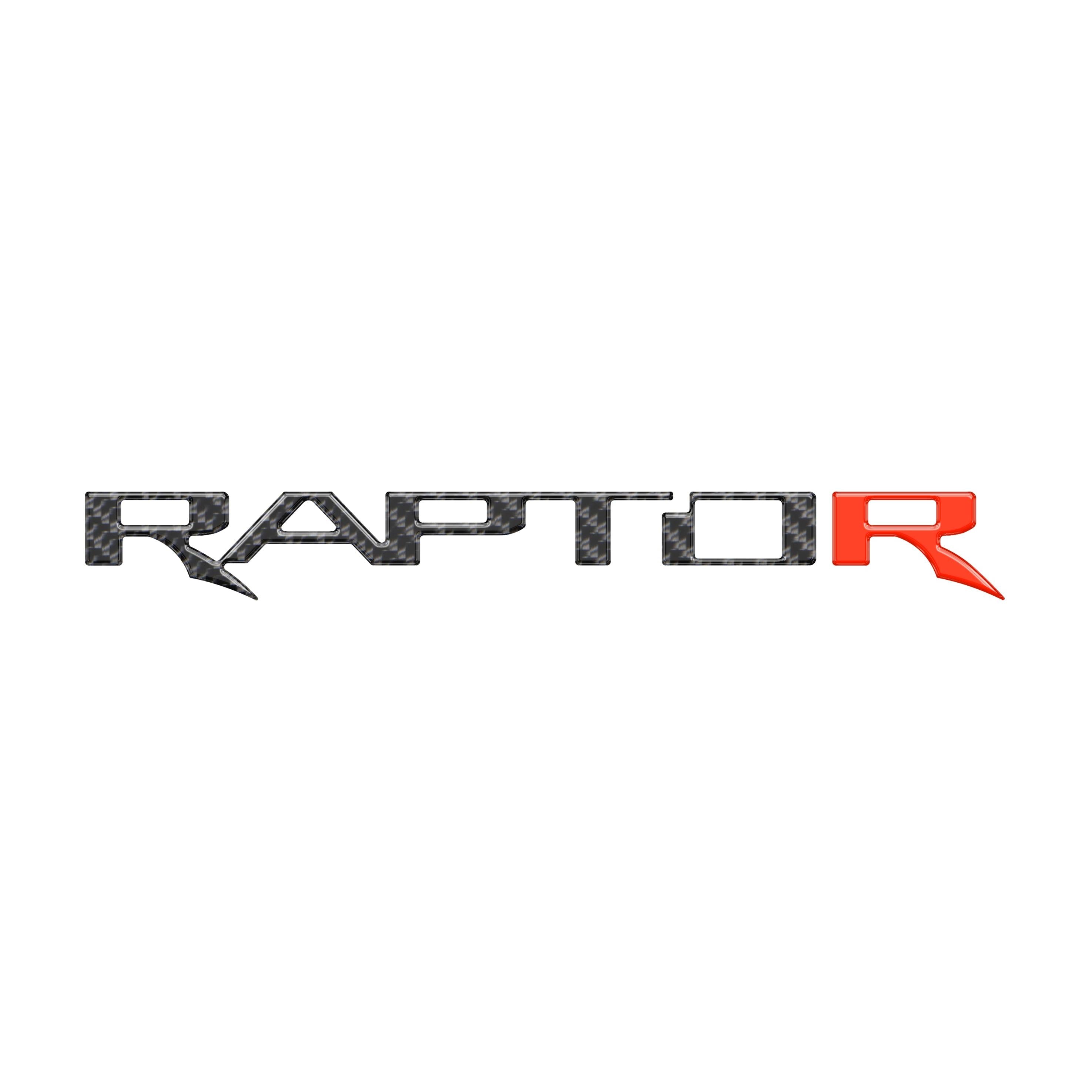 Raptor Tailgate Emblem Inserts Fits 2017-2026 Ford F-150 Raptor