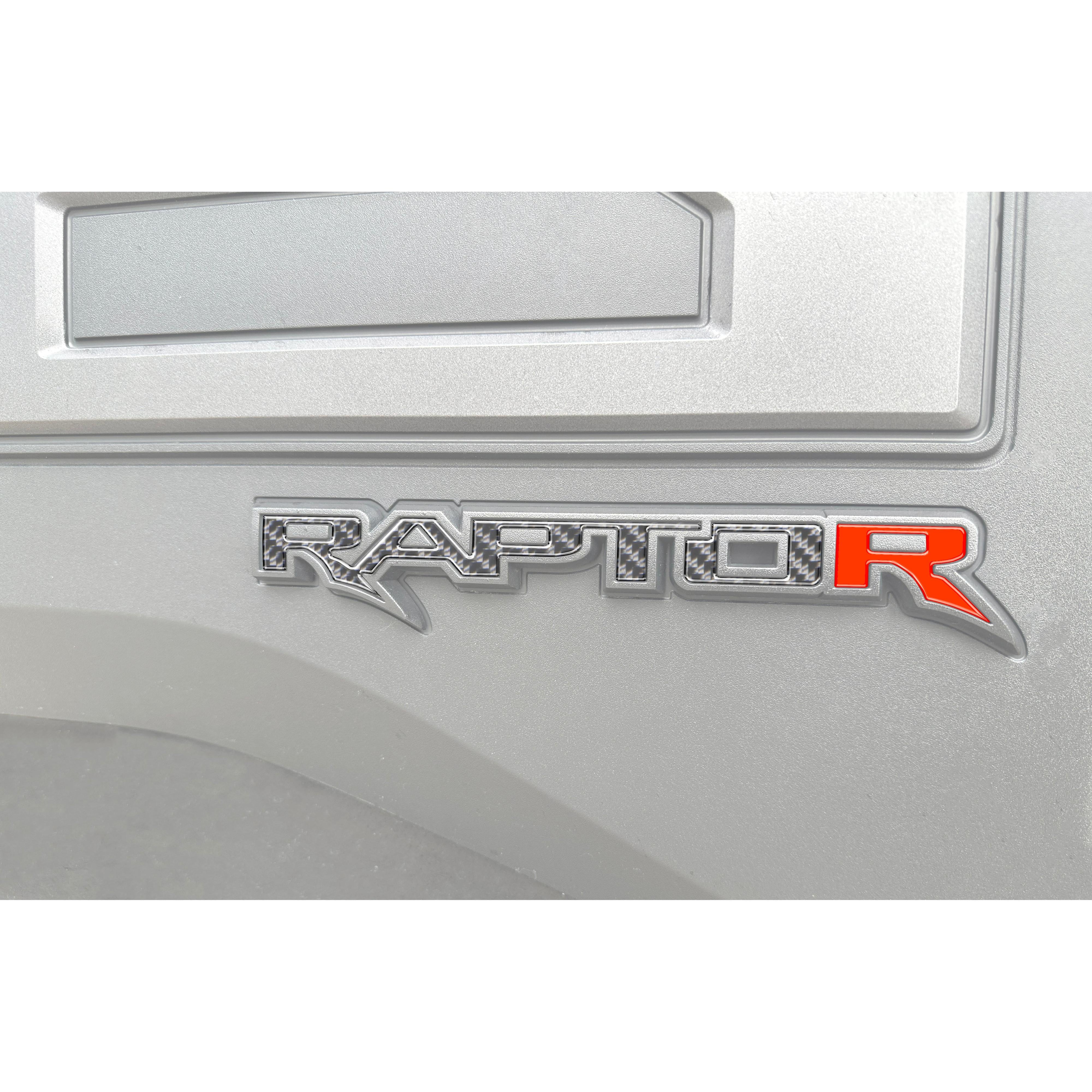 Raptor Tailgate Emblem Inserts Fits 2017-2026 Ford F-150 Raptor