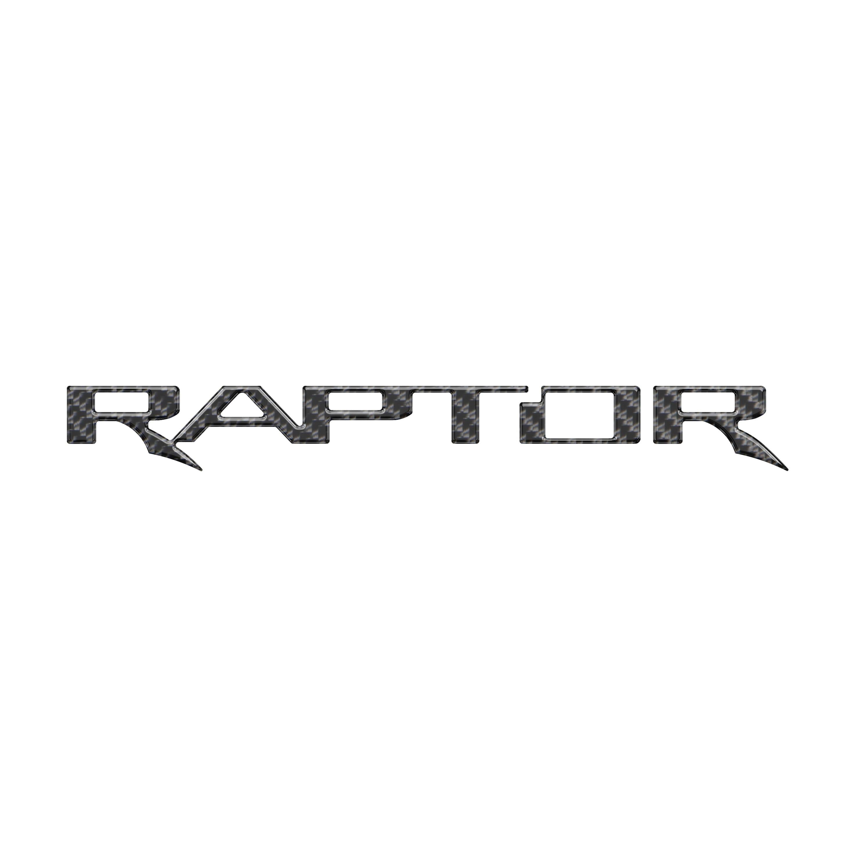 Raptor Tailgate Emblem Inserts Fits 2017-2026 Ford F-150 Raptor