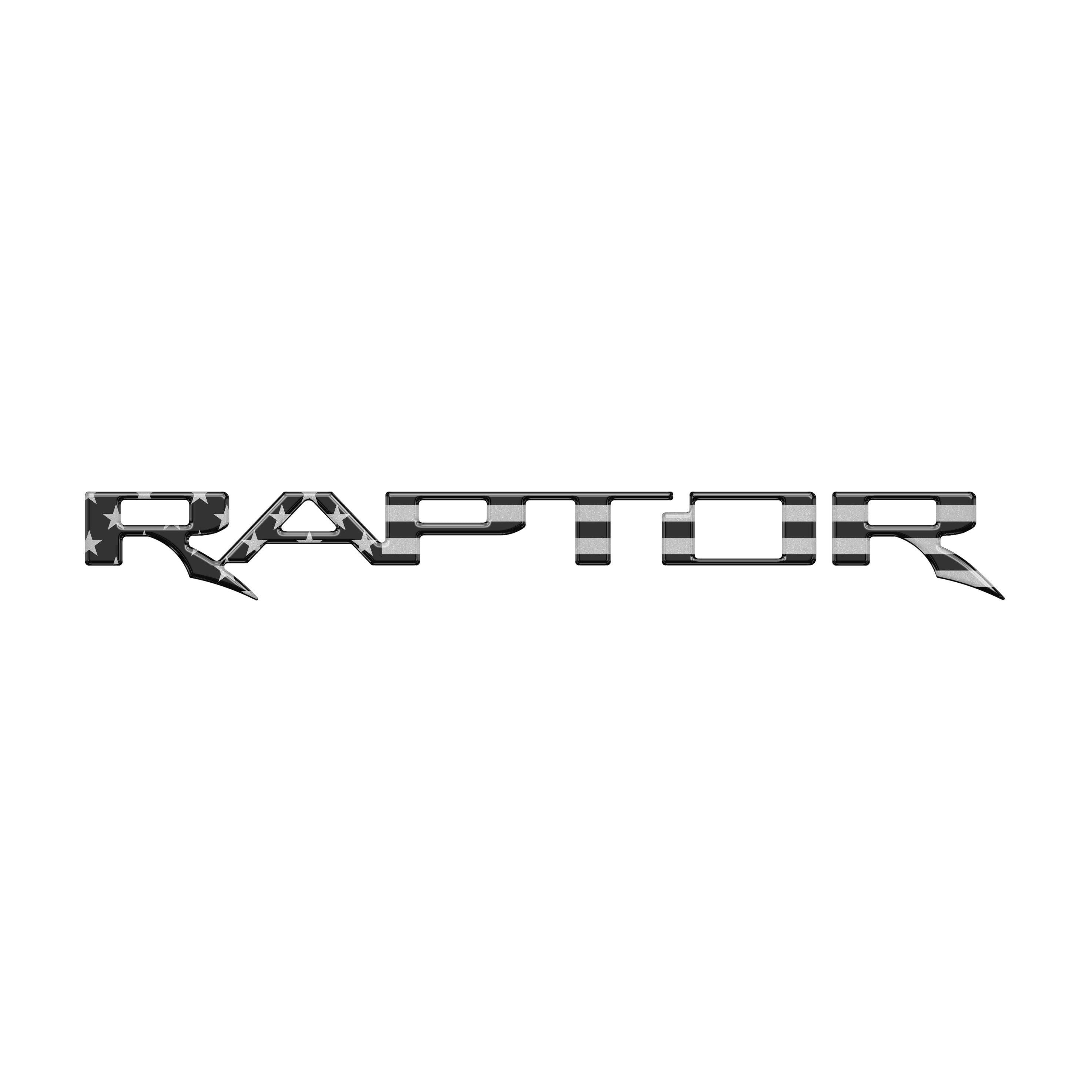 Raptor Tailgate Emblem Inserts Fits 2017-2026 Ford F-150 Raptor