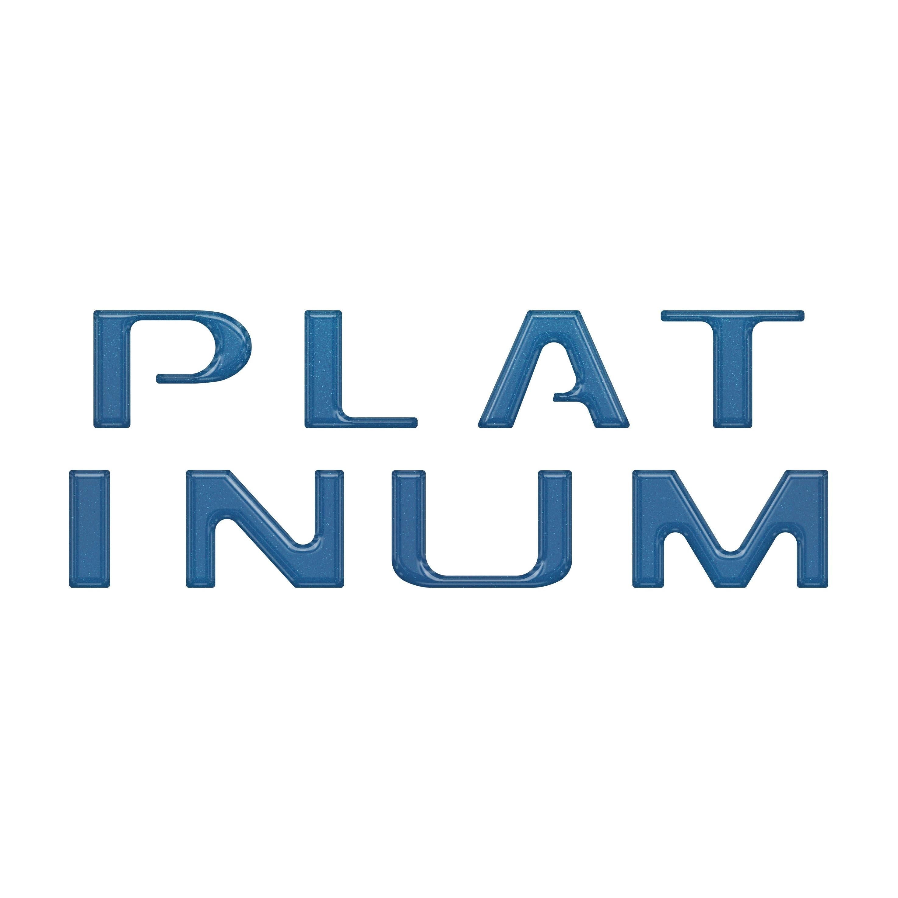 Platinum Tailgate Letter Inserts Fits 2021-2023 Ford F-150