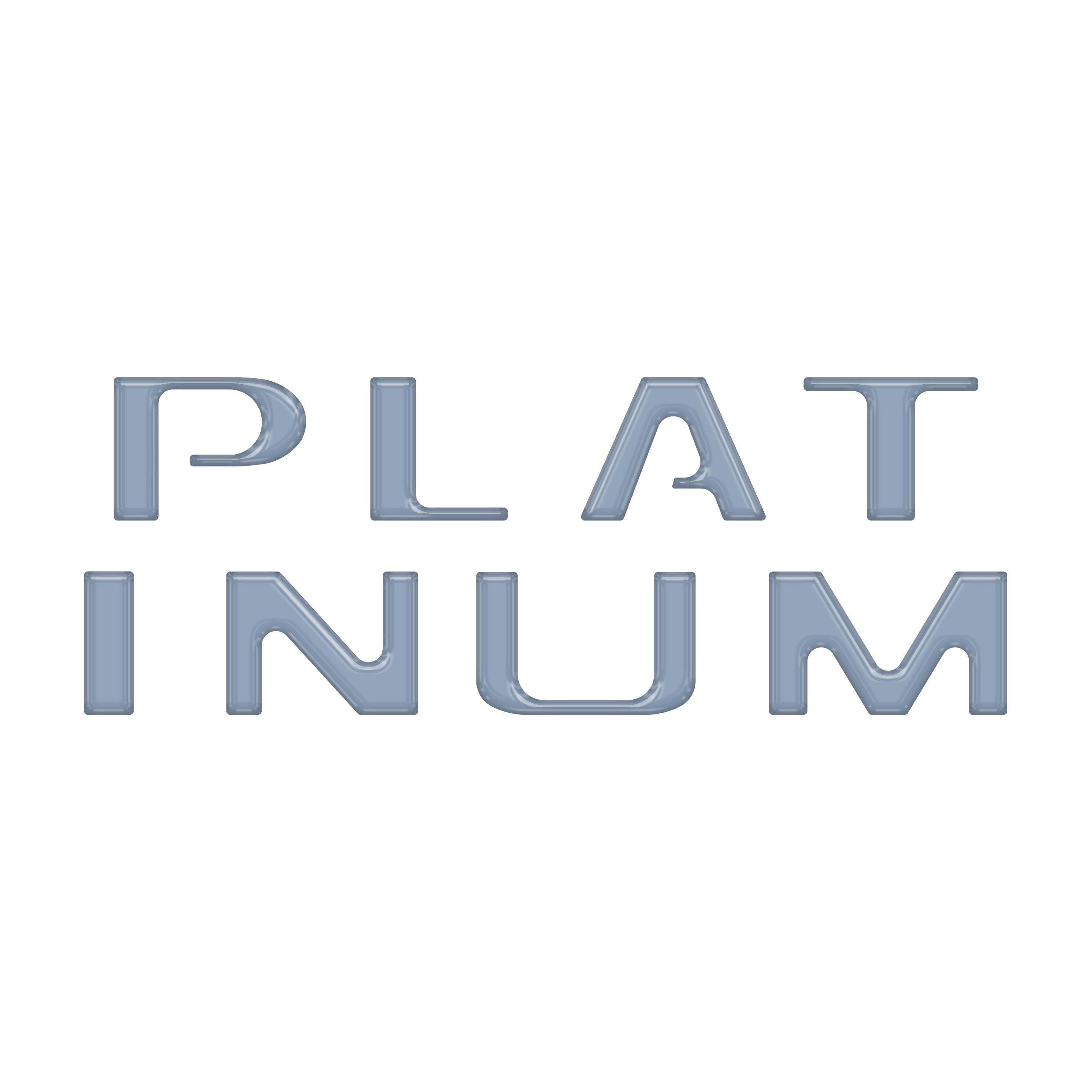 Platinum Tailgate Letter Inserts Fits 2021-2023 Ford F-150
