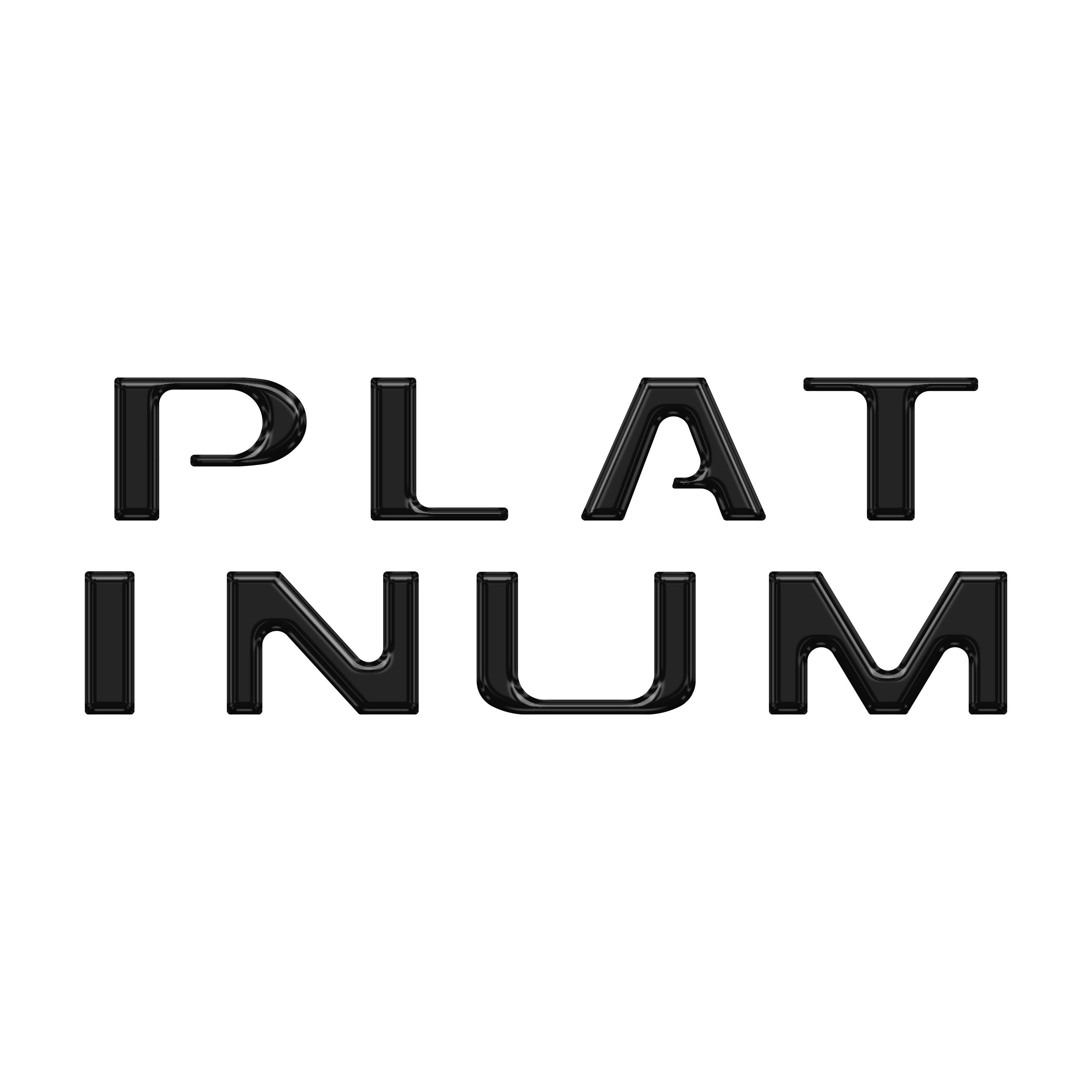 Platinum Tailgate Letter Inserts Fits 2021-2023 Ford F-150