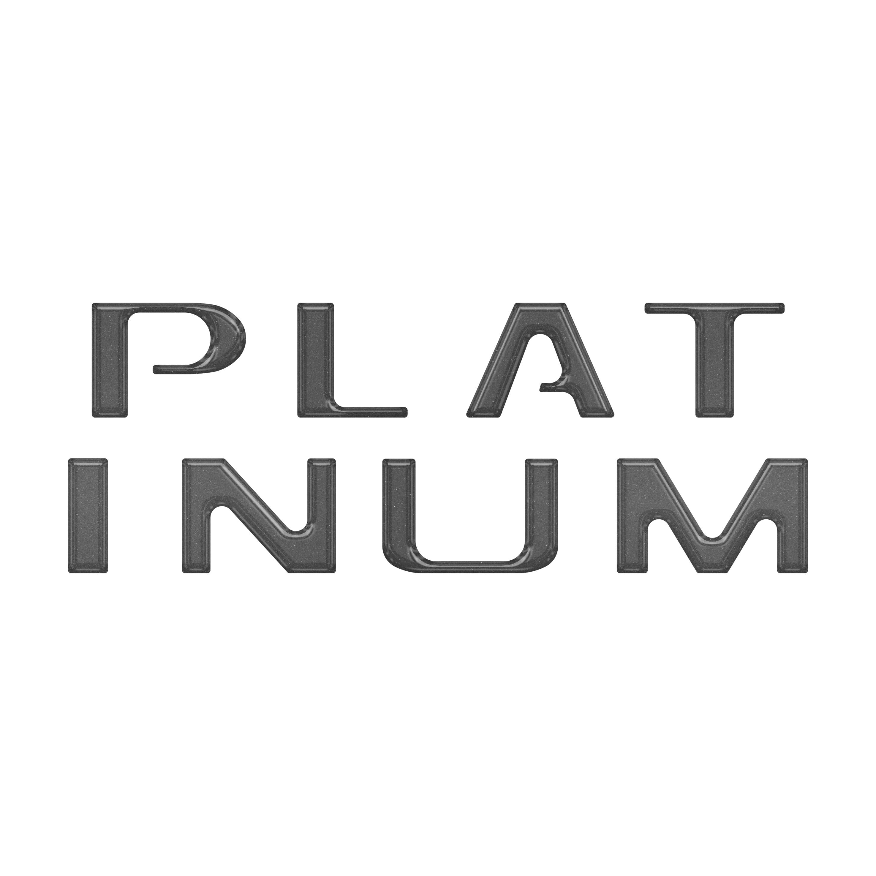 Platinum Tailgate Letter Inserts Fits 2021-2023 Ford F-150