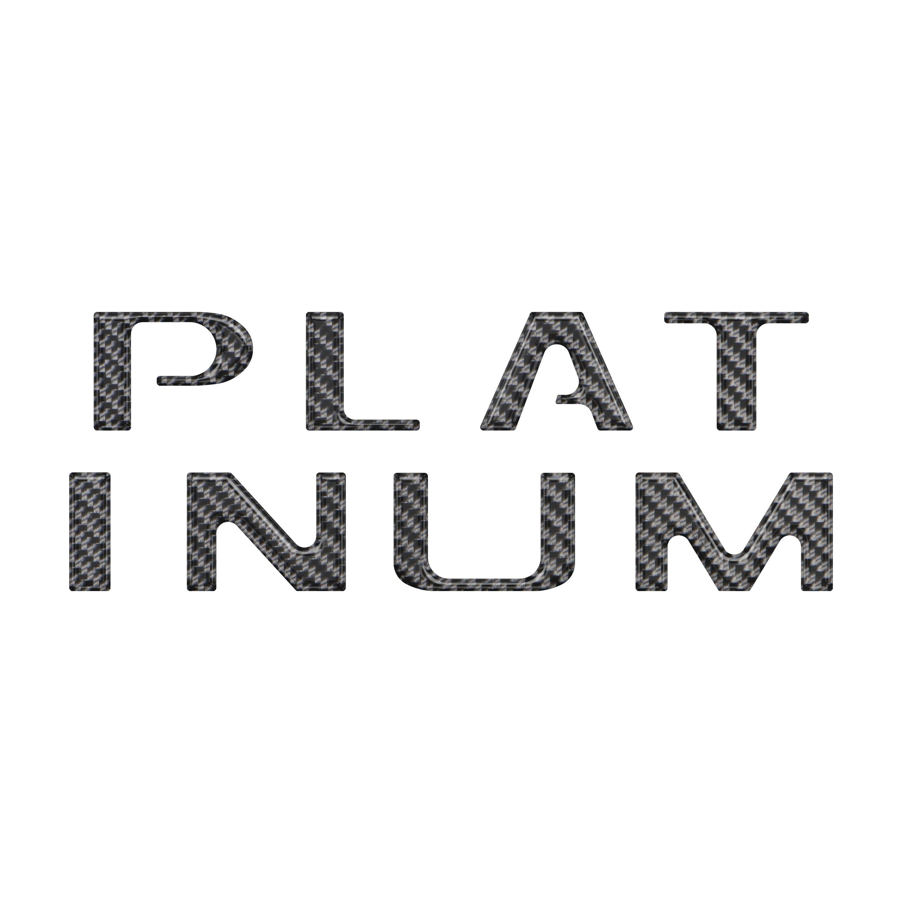 Platinum Tailgate Letter Inserts Fits 2021-2023 Ford F-150