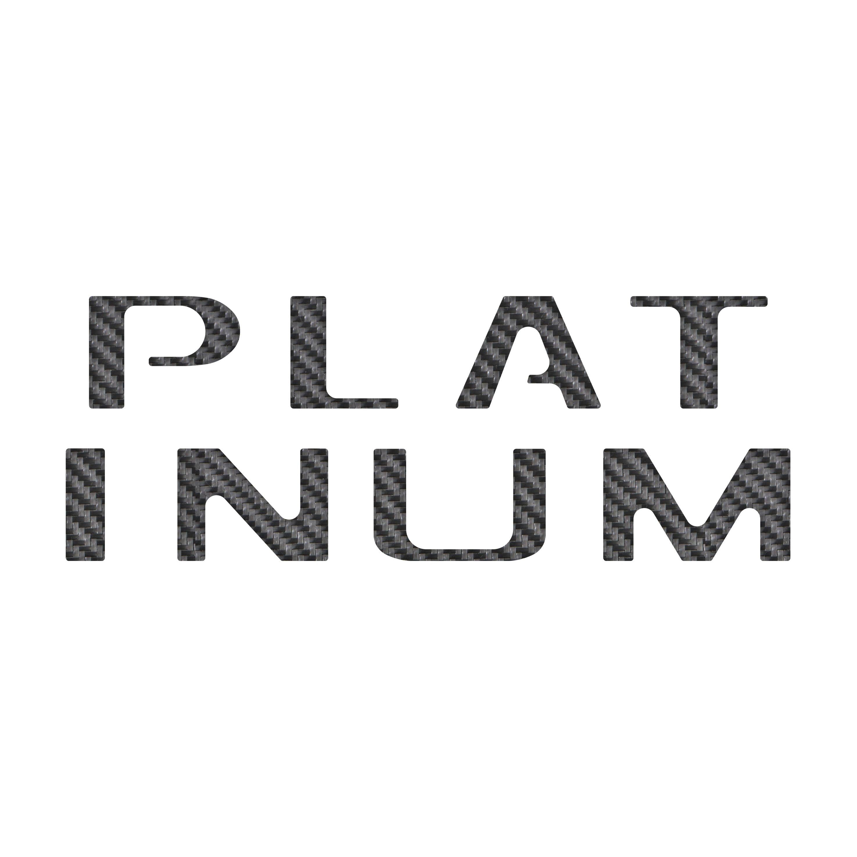 Platinum Tailgate Letter Inserts Fits 2021-2023 Ford F-150