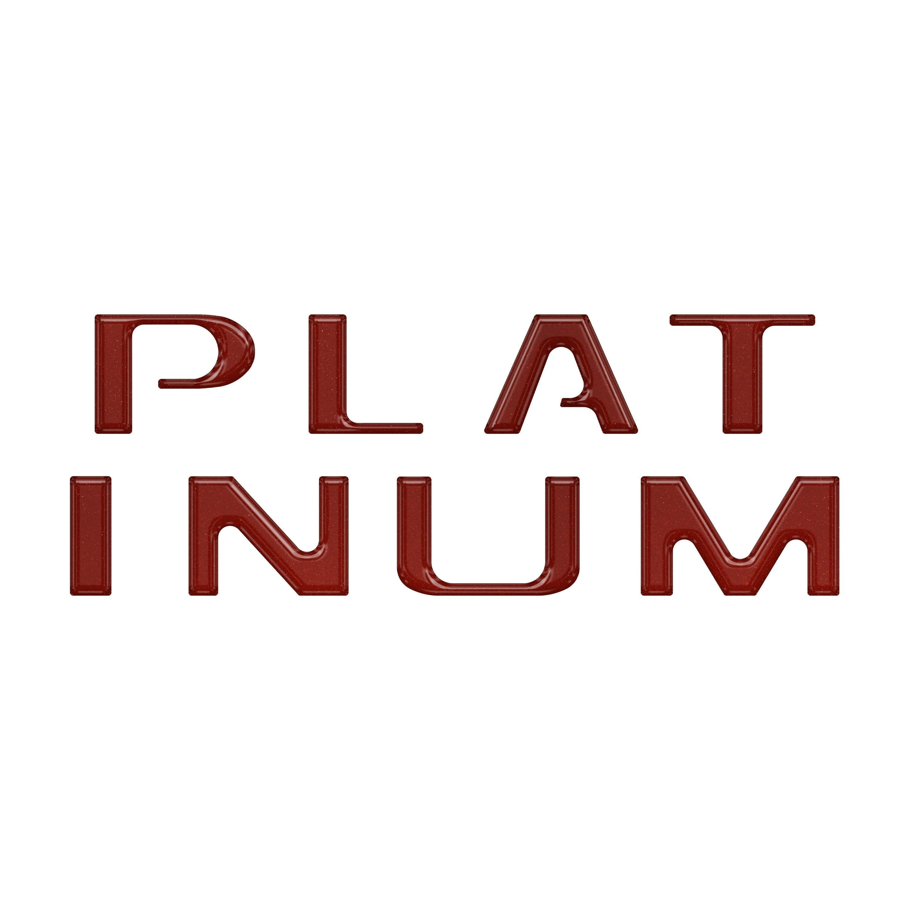 Tailgate Letter Inserts Fits 2018-2020 Ford F-150 Platinum
