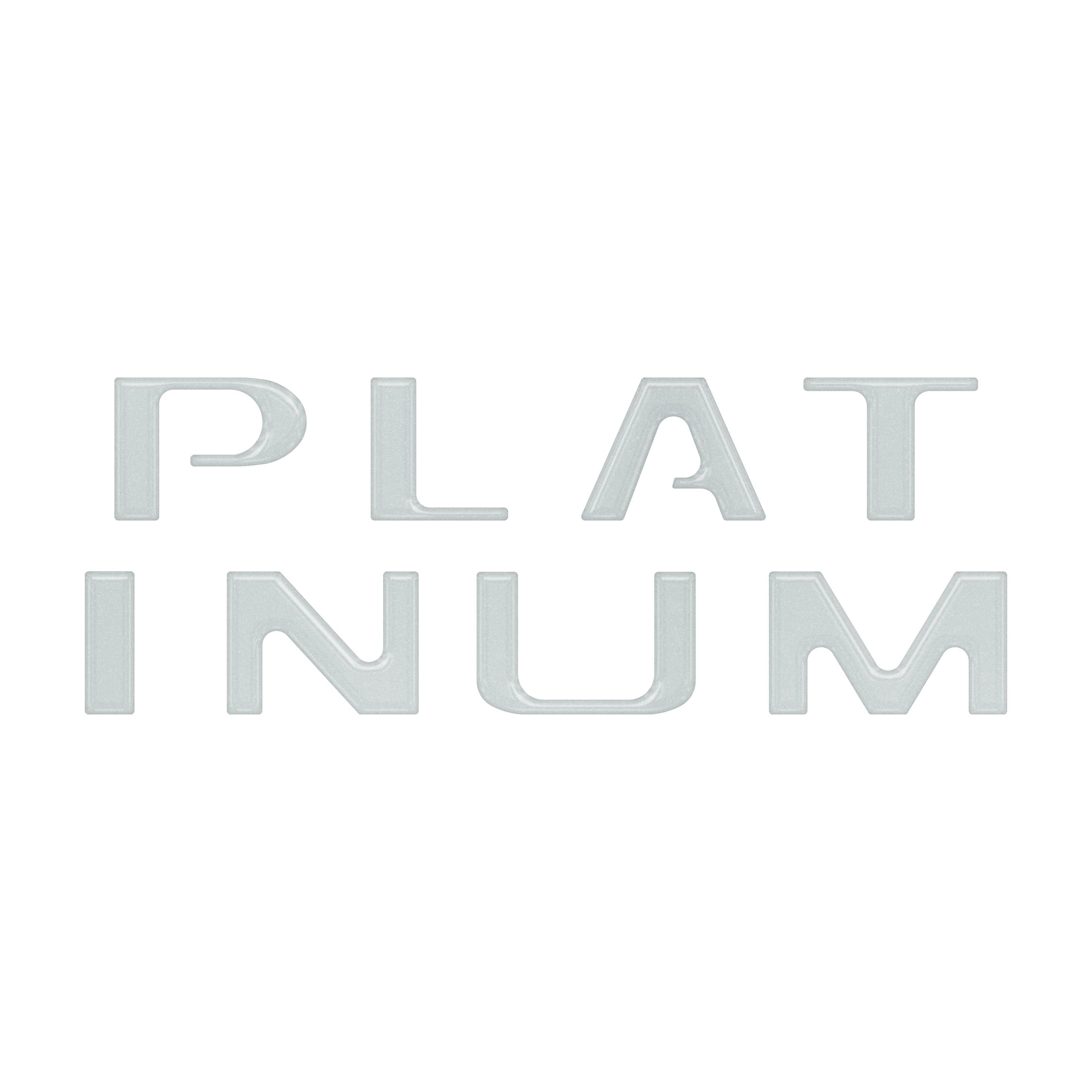 Platinum Tailgate Letter Inserts Fits 2021-2023 Ford F-150